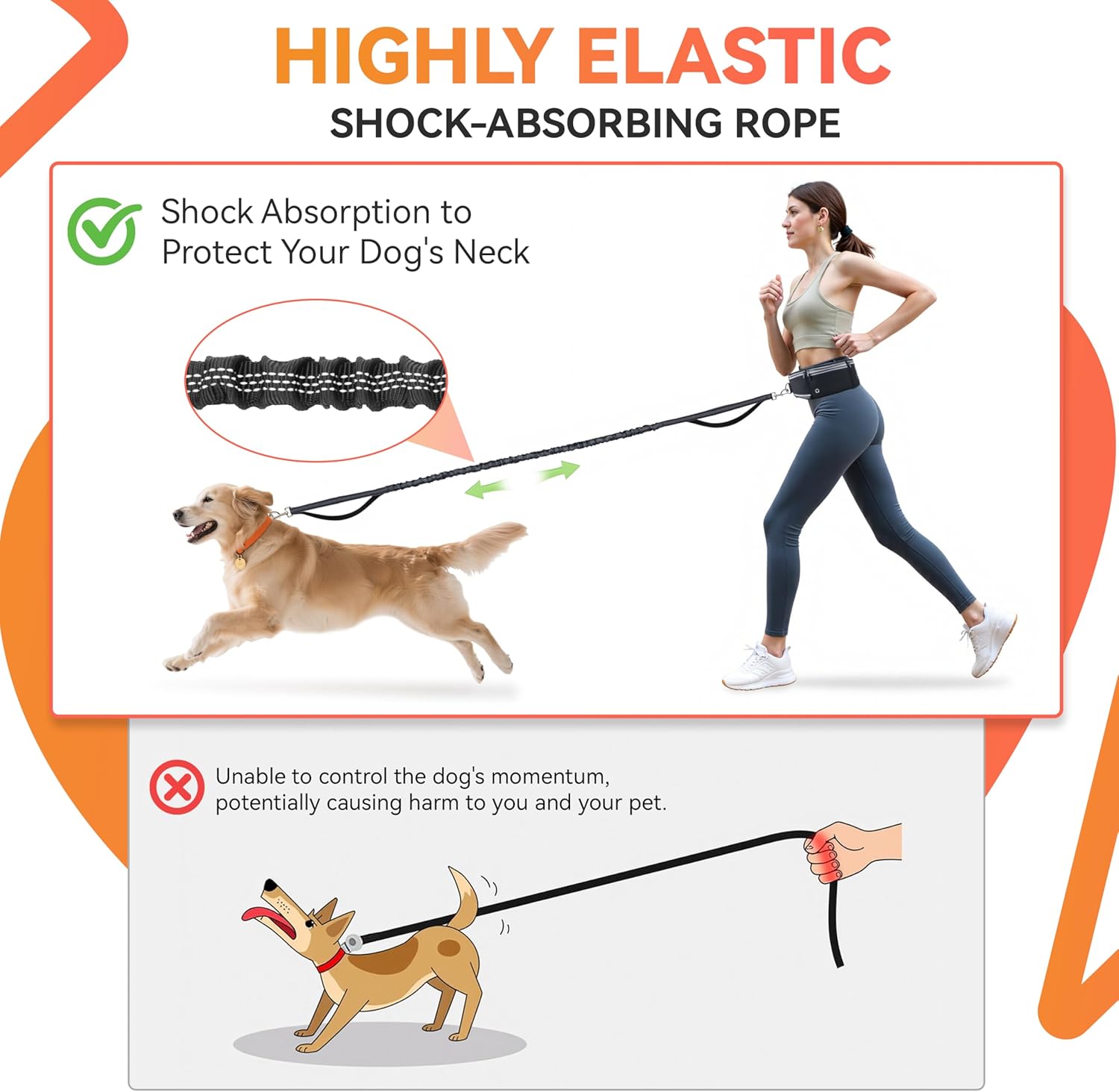 Thumbnail 4 de Looxmeer hands free dog lead 1.6–2.2m
