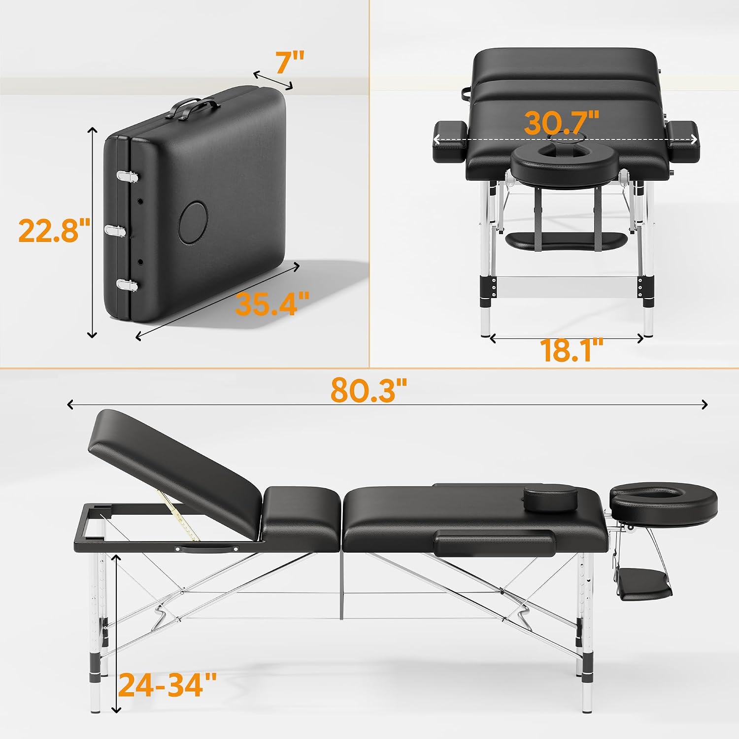 Detalle 2 de Brelley Aluminum Massage Table