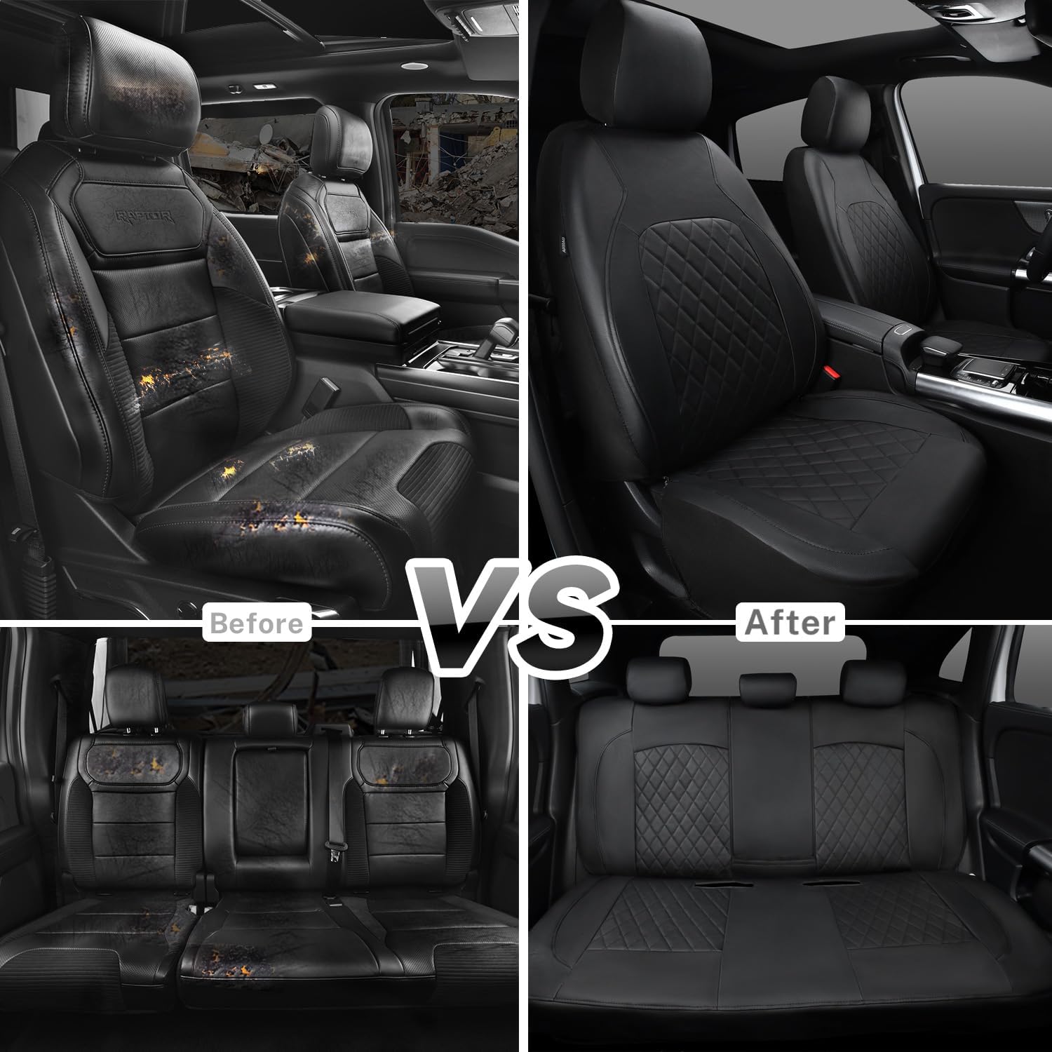 Thumbnail 5 de HORSE KINGDOM Universal Deluxe Car Seat Covers 1 Set