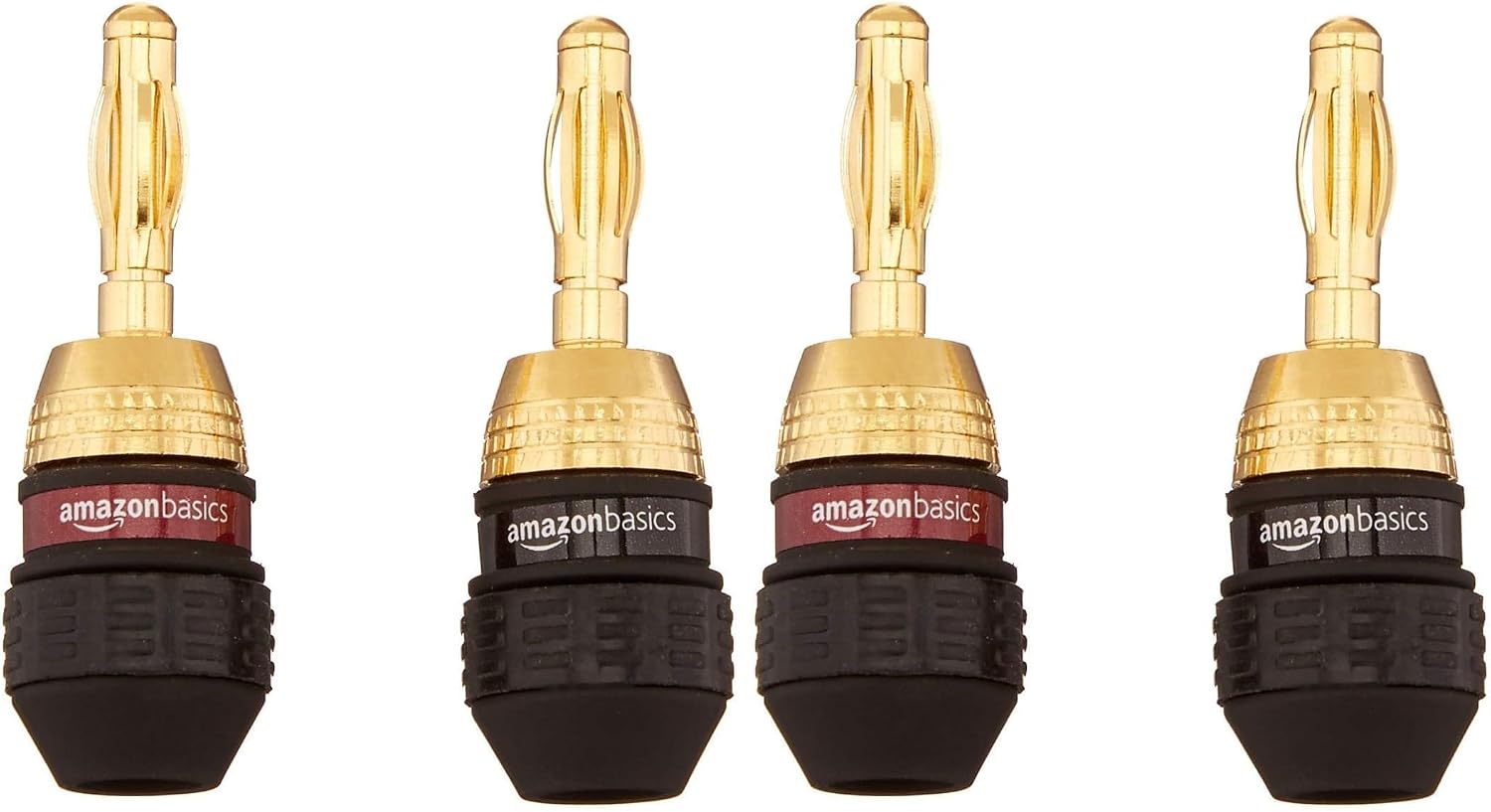 Thumbnail 6 de Amazon Basics Bananenstecker Riegel (12 Paare/24 Stück) in Schwarz – für Lautsprecherkabel von 12 bis 18 AWG