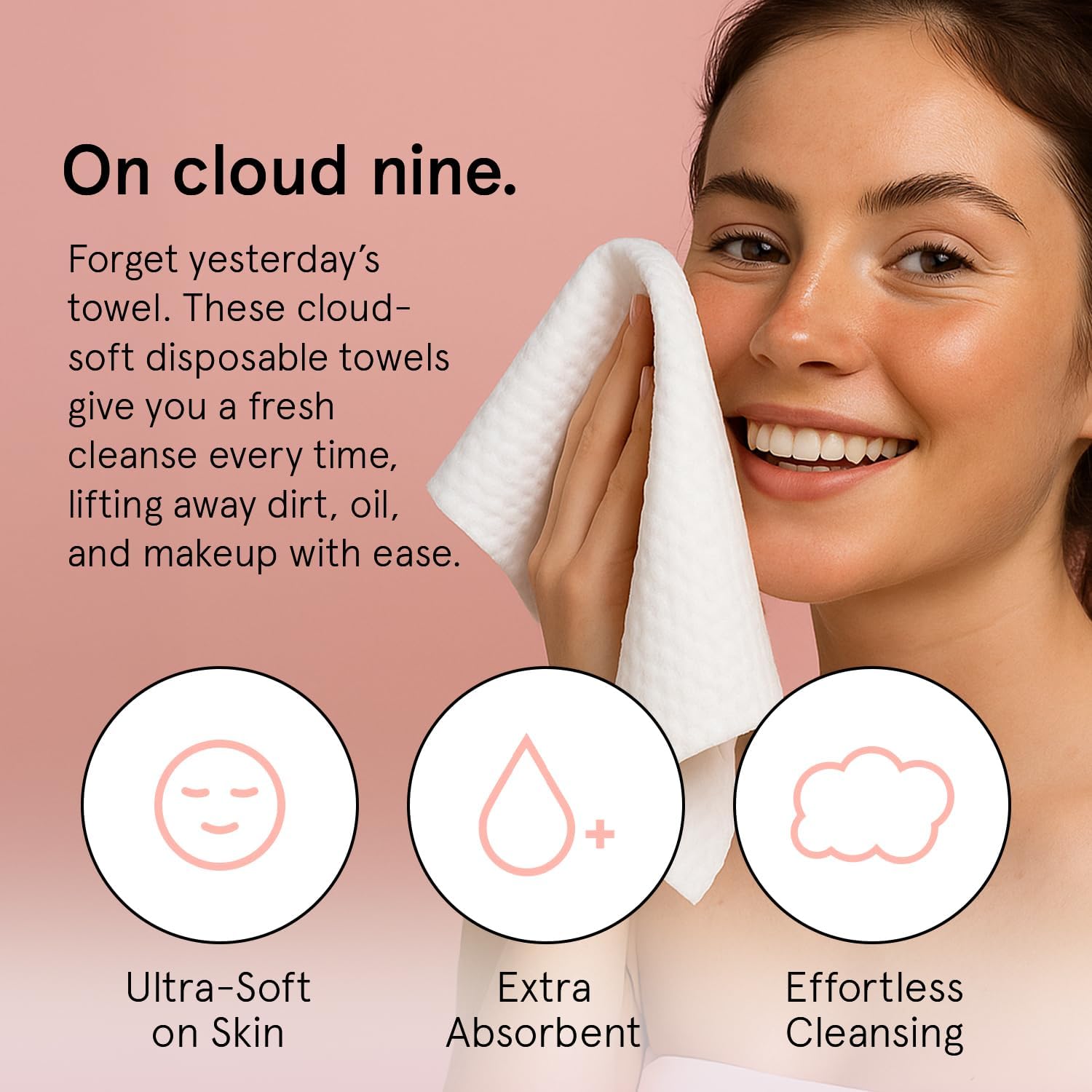 Detalle 2 de grace & stella Face Towels Disposable 60ct