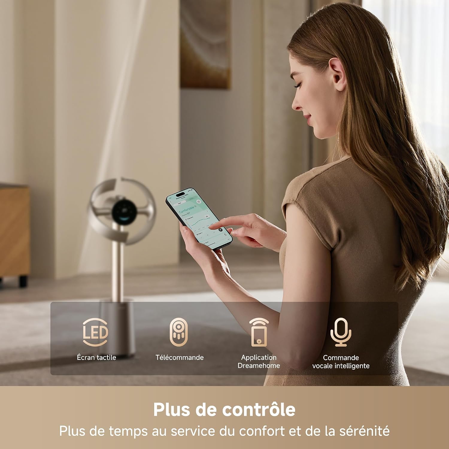 Thumbnail 6 de dreame MF10 : Ventilateur sans pales avec diffusion d’air à 270° et filtration lavable