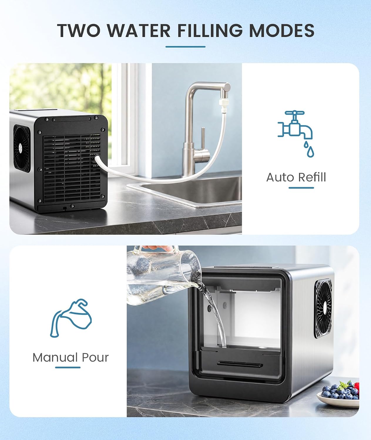 Thumbnail 2 de Electactic BS-303 Nugget Ice Maker, 35 lb Daily Output, Auto Refill