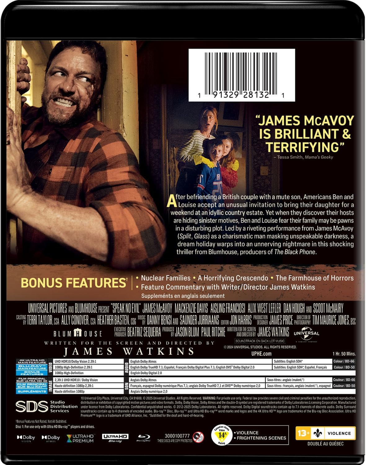 Detalle 1 de Speak No Evil 4K Ultra HD + Blu-ray (Bilingual) with Dolby Vision