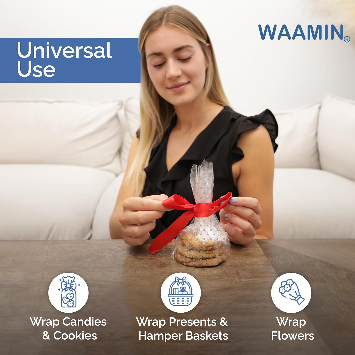 Thumbnail 2 de WAAMIN Cellophane Wrap 80cm x 5m
