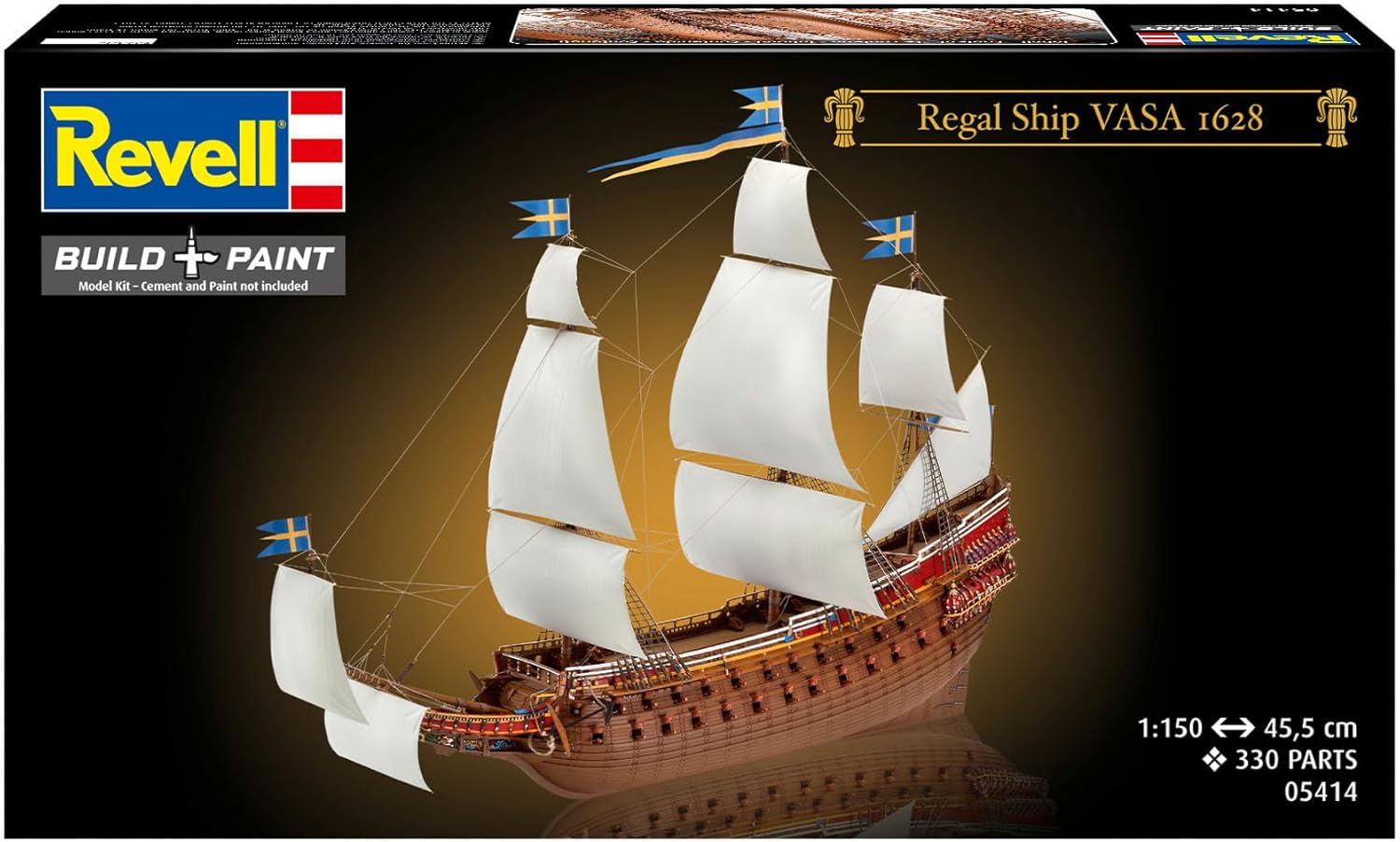 Detalle de Revell 05414 Vasa 1628 Swedish Regal Ship kit di modellino (330 pezzi)