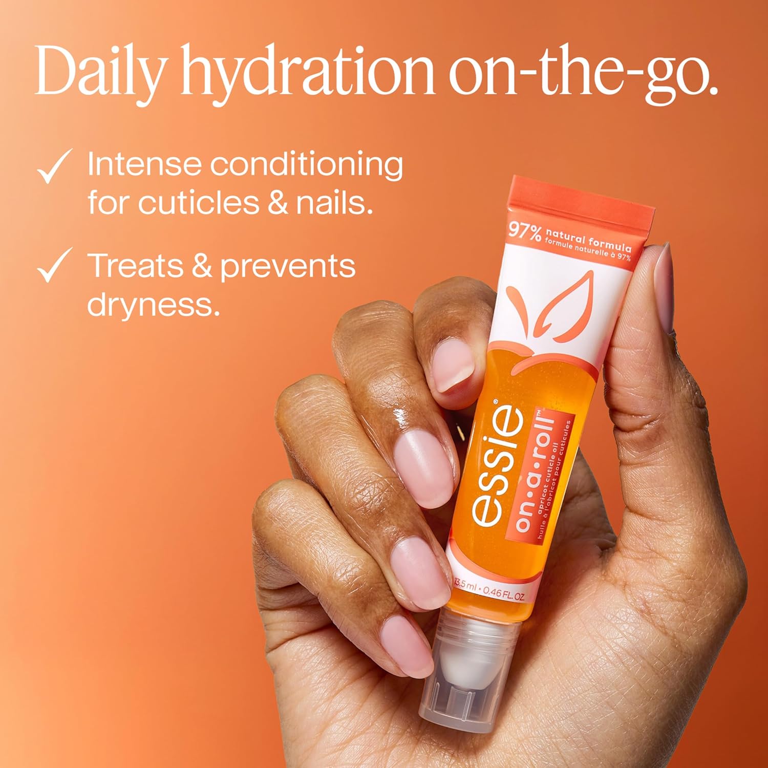 Thumbnail 1 de Essie Olio Unghie On-A-Roll Apricot 260 (13,5 ml) con olio di albicocca per cuticole morbide