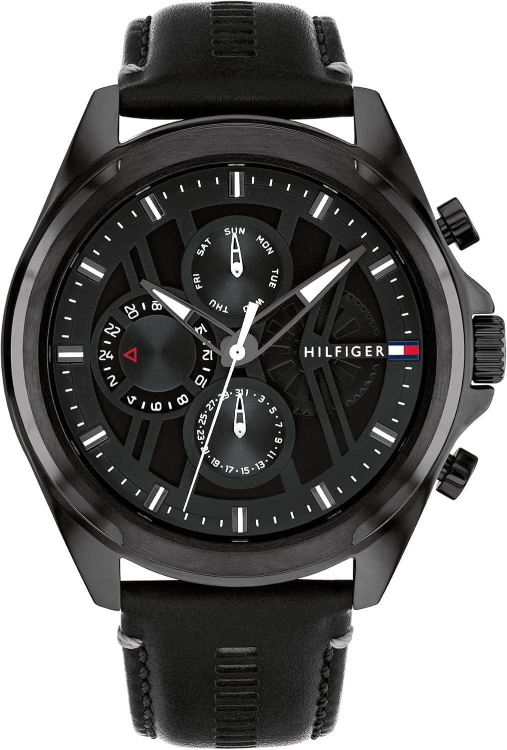 Thumbnail 6 de Tommy Hilfiger Multi Zifferblatt Quarz Uhr für Herren – Edelstahl- oder Lederarmband