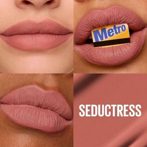 Detalle de Maybelline New York SuperStay Matte Ink 65 Seductress: labial de larga duración a prueba de todo