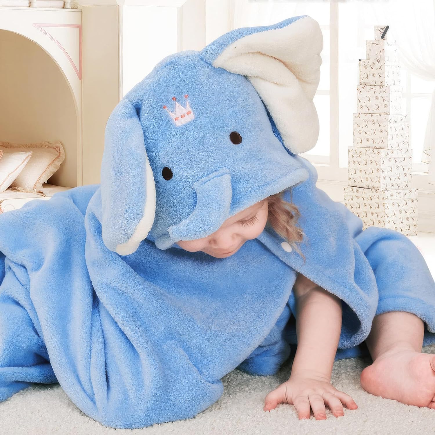 Detalle 2 de ARNUAETY Baby Hooded Bath Towel, 27.5 x 55 Inches