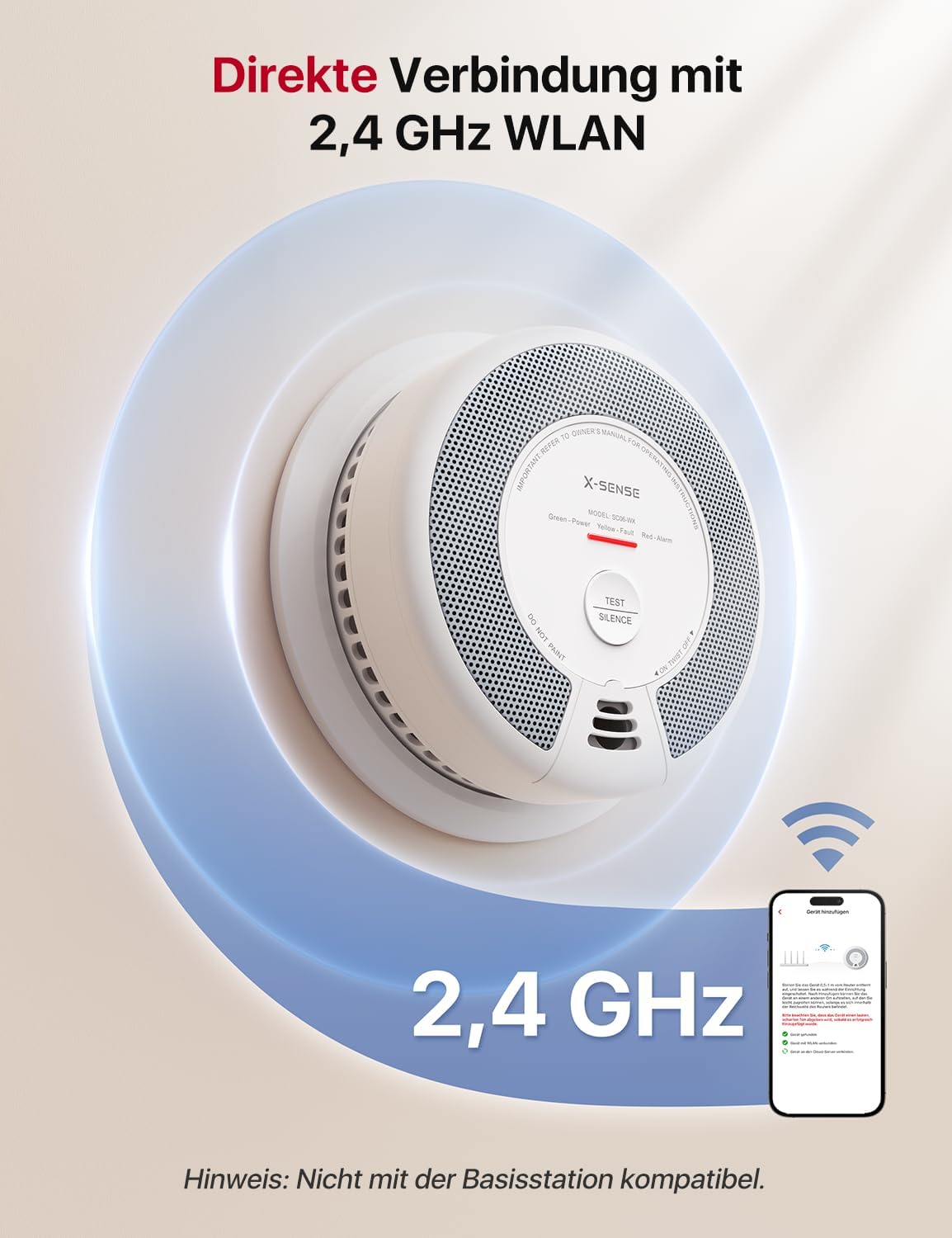 Thumbnail 2 de X-Sense SC06-WX Rauchmelder mit WLAN