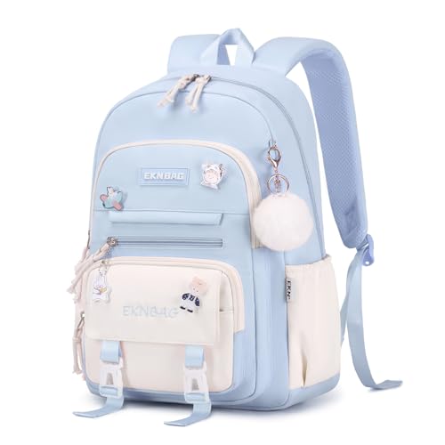 Detalle de Tanou Cartable Fille Primaire 20L – Sac à Dos Tanou avec pendentif et badges (4 couleurs)