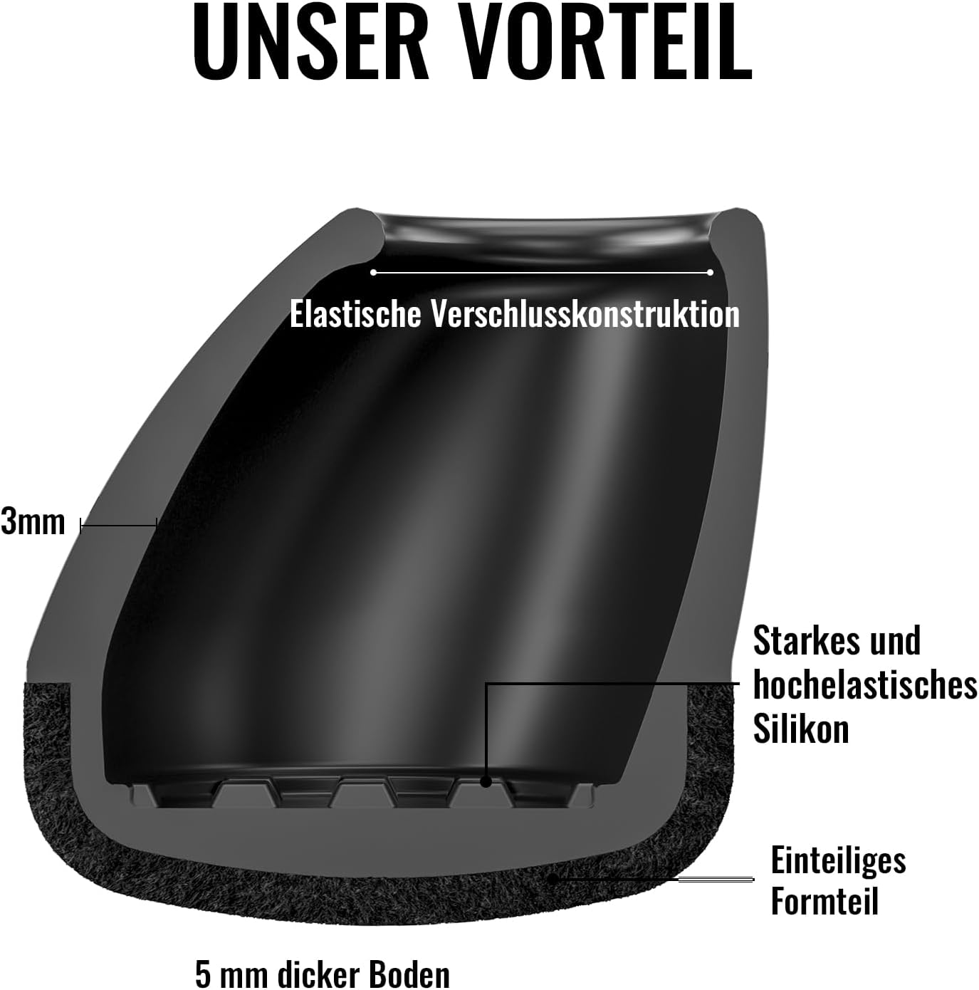 Thumbnail 5 de MAYZOLOP Stuhlbeinkappen Ø14–20 mm für schräge Beine