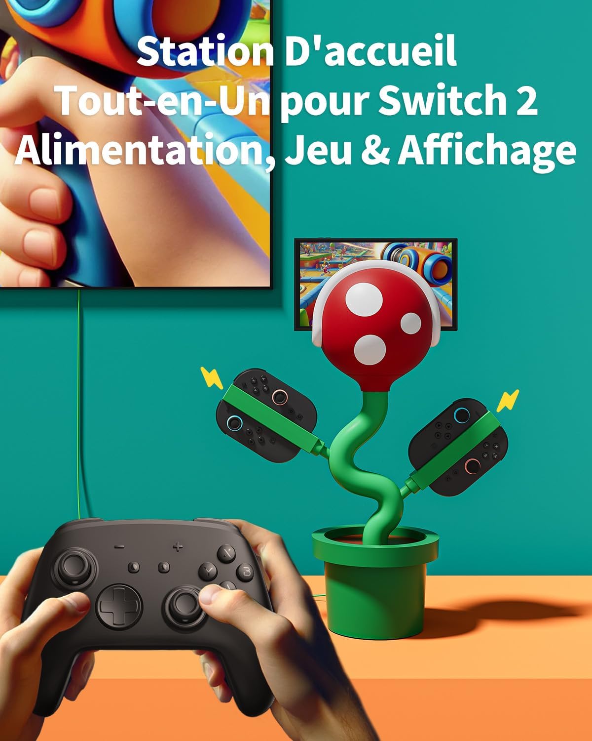 Thumbnail 4 de Dock Switch 2 TV compatible avec Nintendo