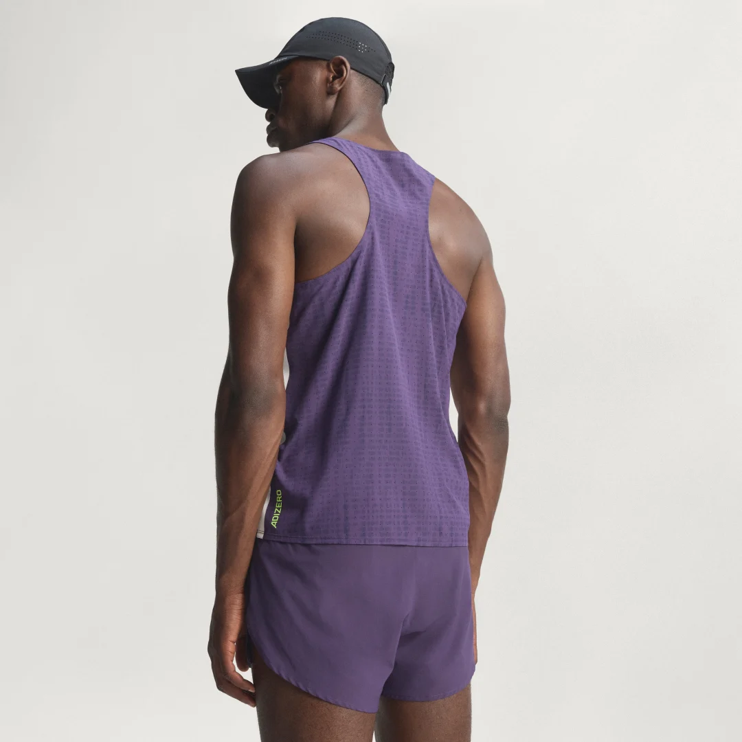 Detalle 2 de Camiseta sin mangas Adizero Running de Adidas — color Violeta