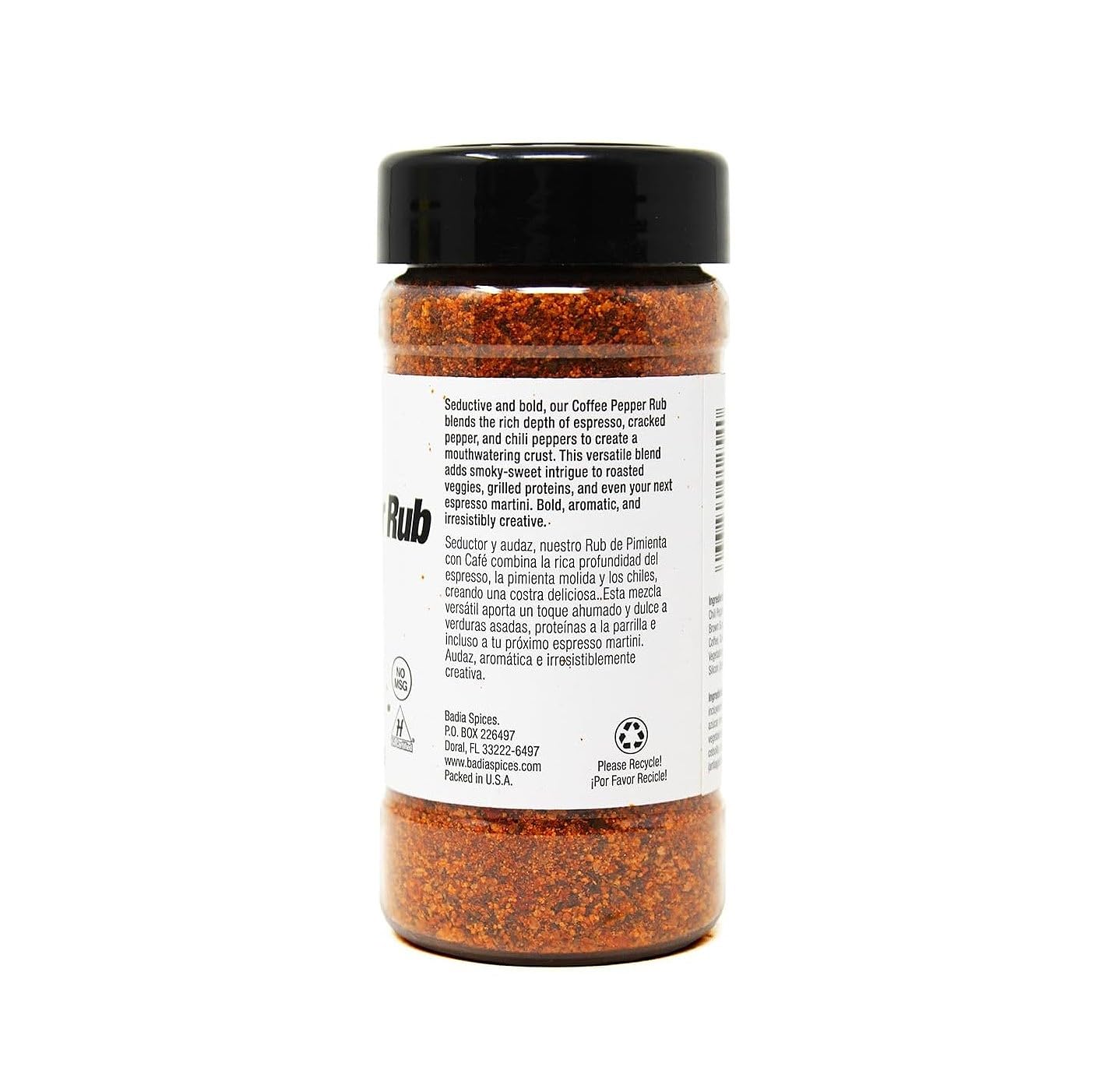 Thumbnail 1 de Badia Coffee Pepper Rub, 6.5 oz Coffee, Chili & Garlic Seasoning