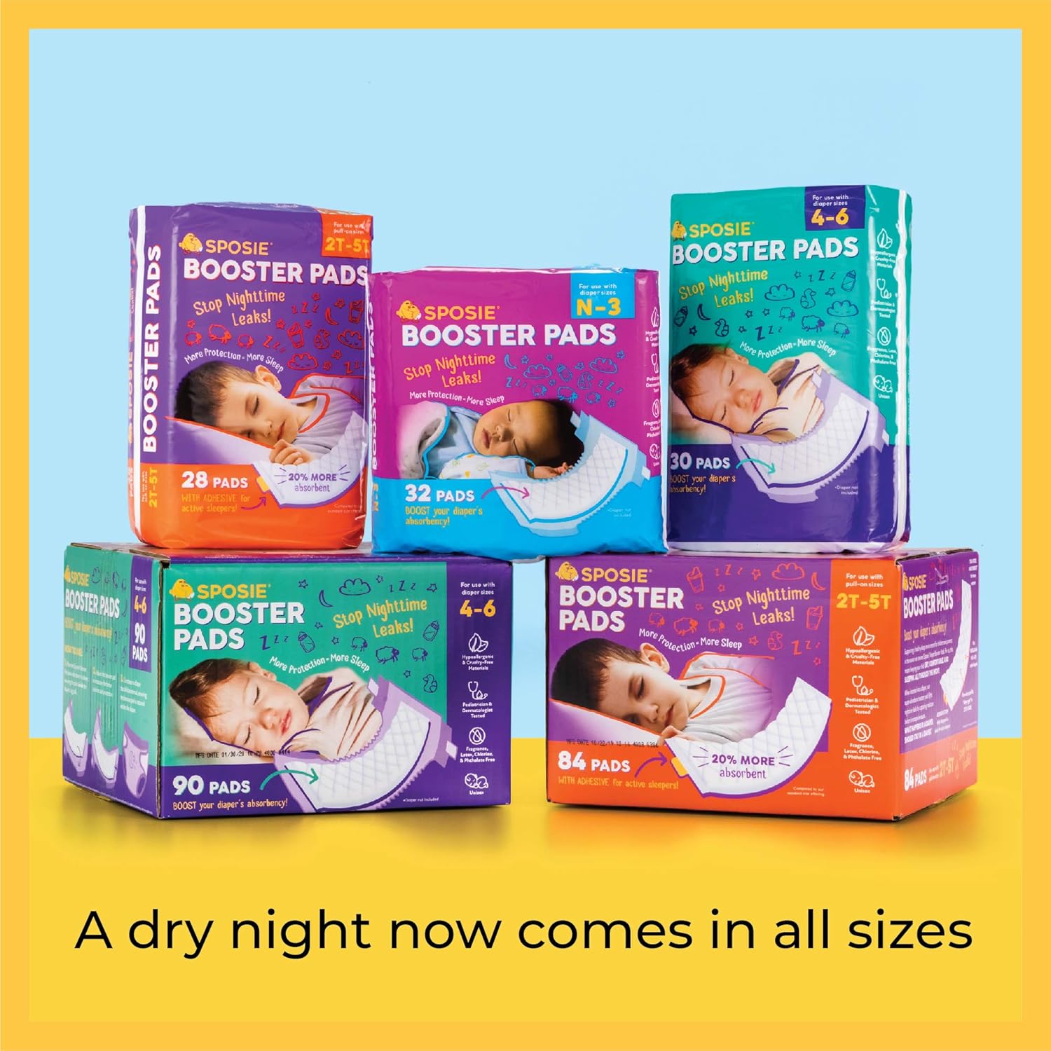 Thumbnail 4 de Sposie Overnight Booster Pads 90 ct