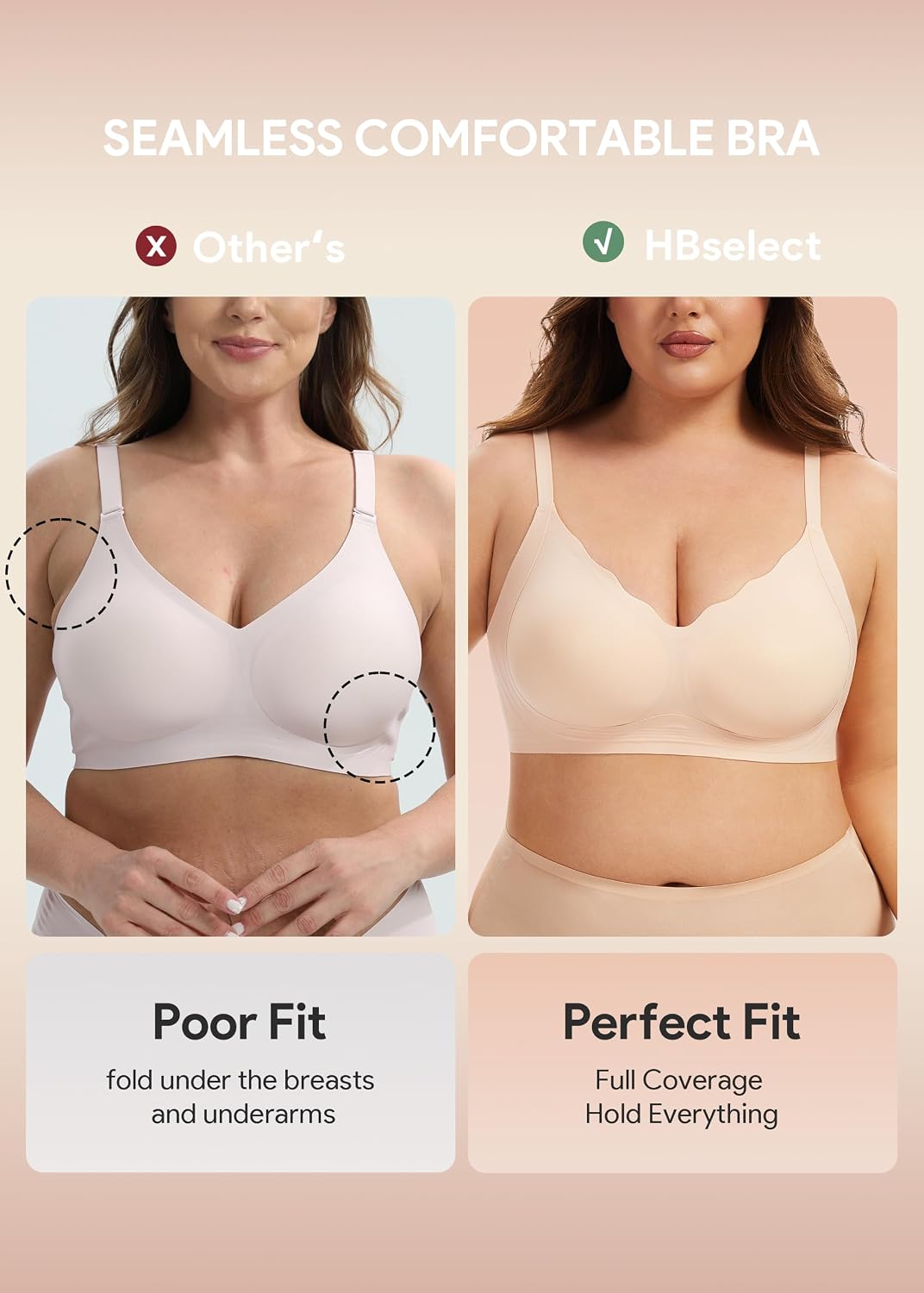 Thumbnail 6 de HBselect Wireless Bras, 3-Piece Set