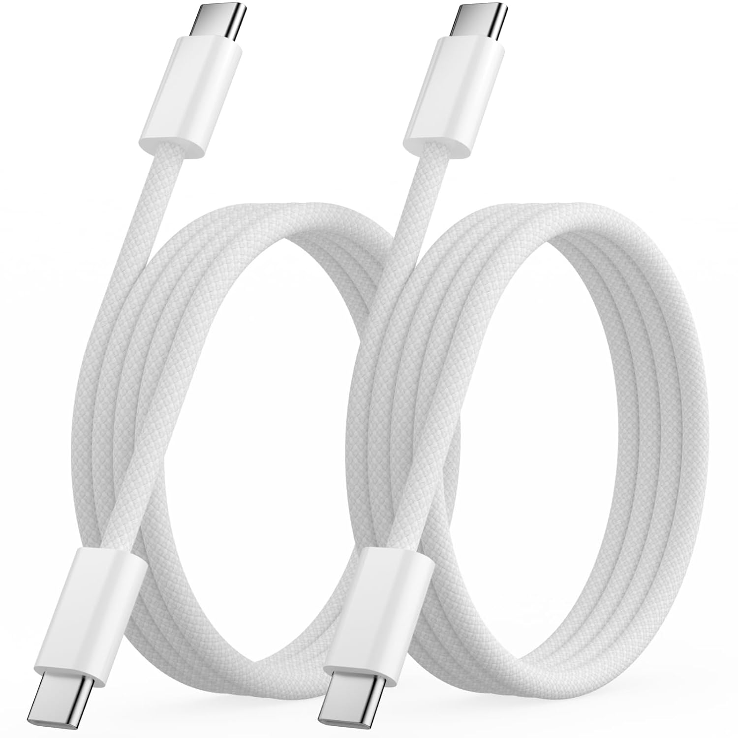 Detalle de Osecet 2-Pack 1m USB-C to USB-C Charger Cable (60W fast charging, nylon braided)