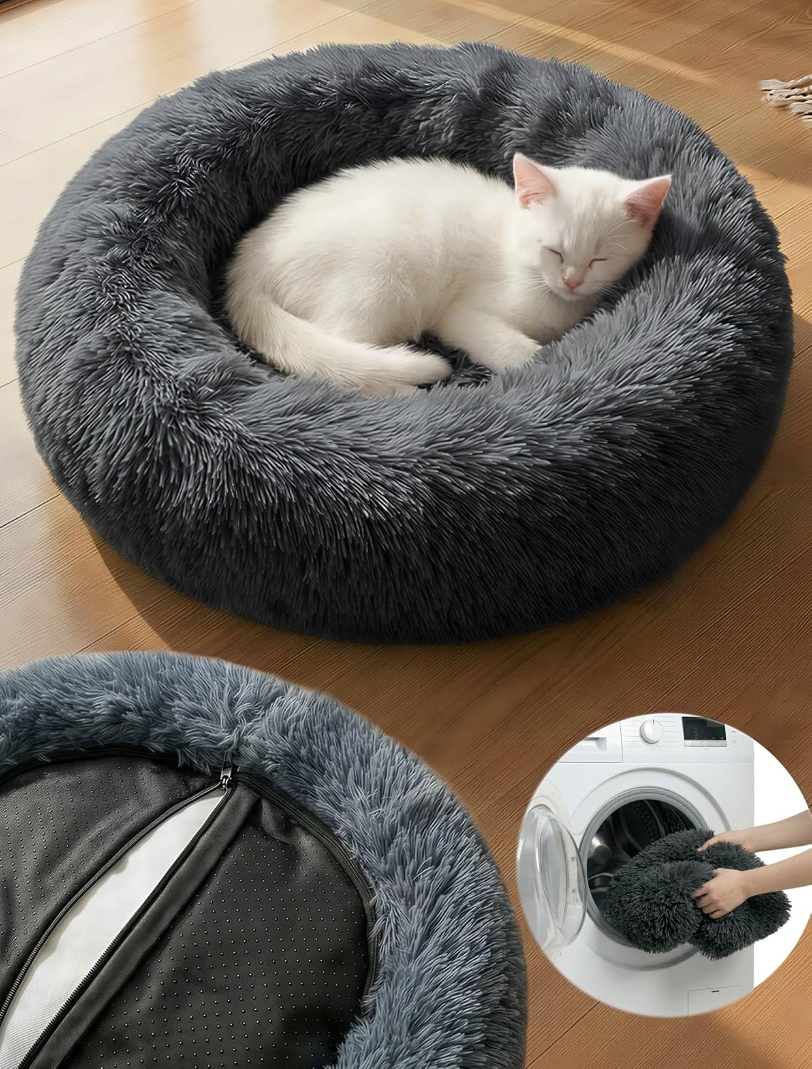 Moistu 50cm Small Dog Bed with Removable Cover