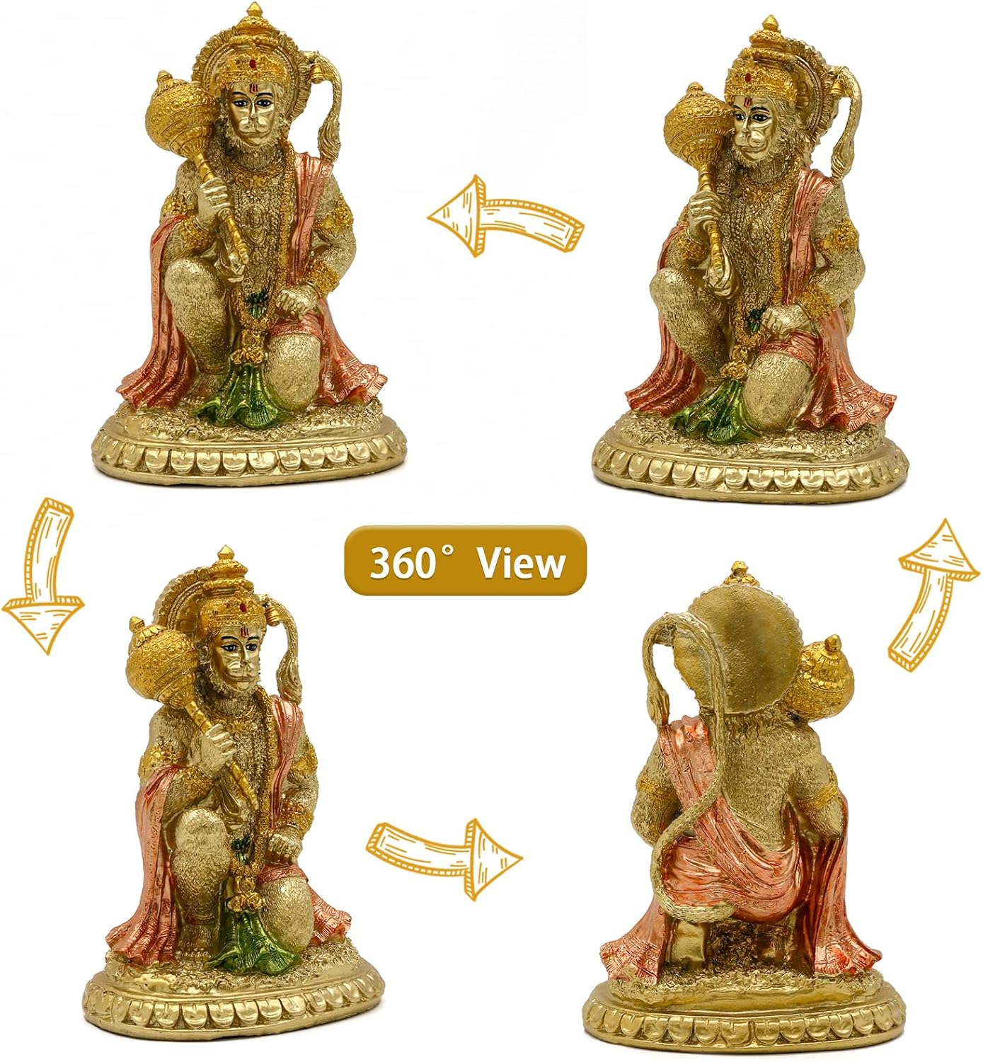 Detalle 2 de Statue Hanuman Alikiki 6,1 cm