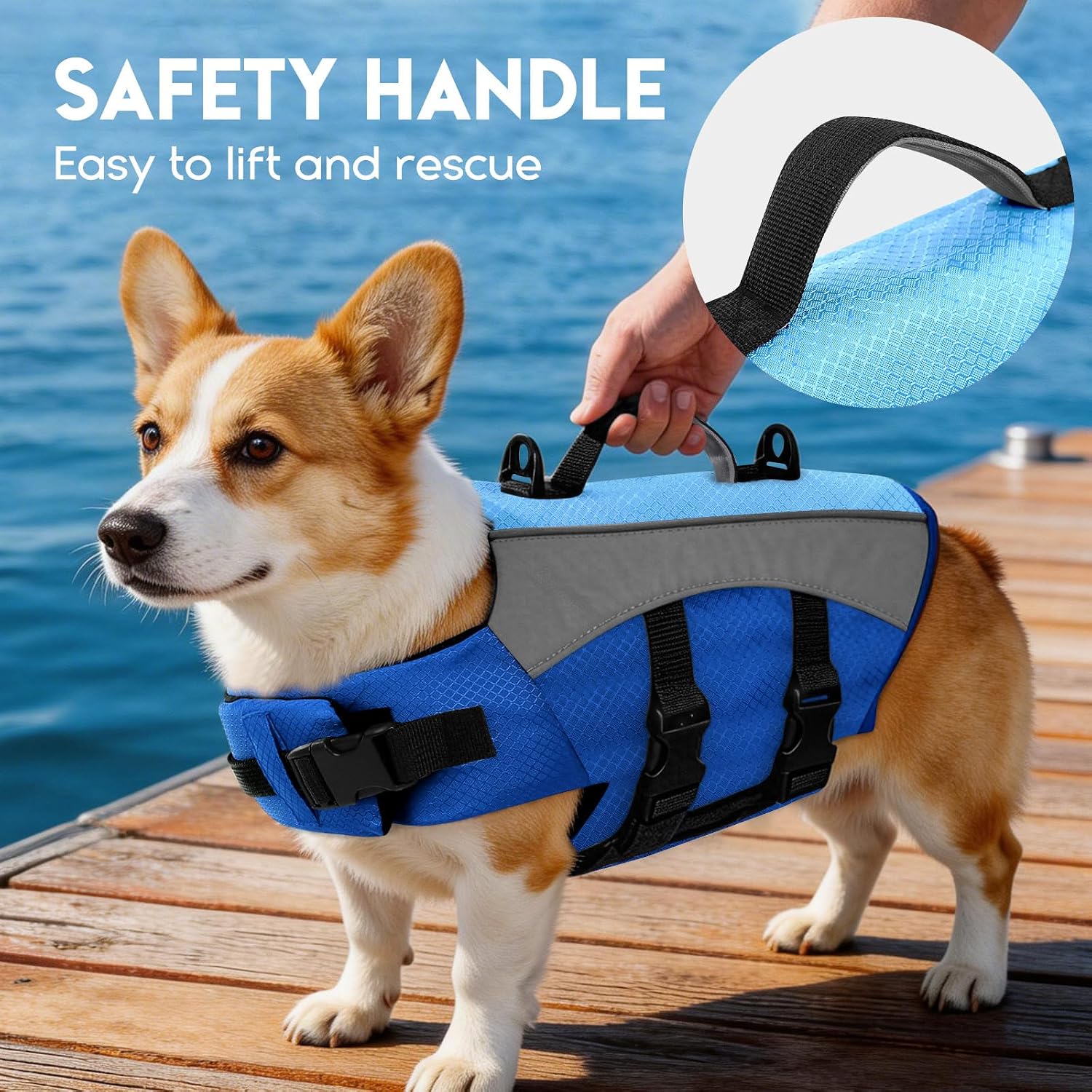 Detalle 2 de ASENKU Dog Life Jacket XL