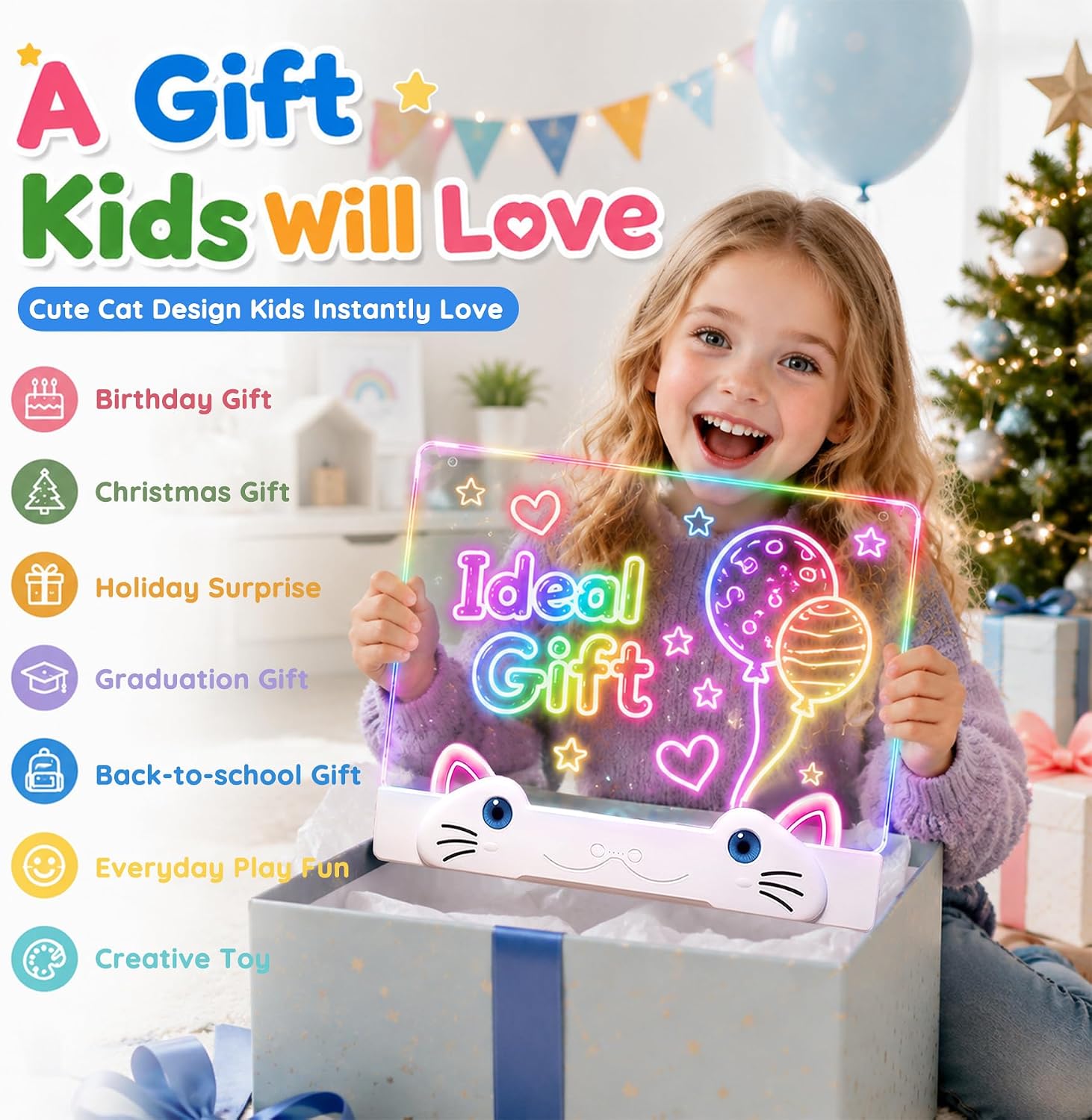 Detalle 2 de LED Drawing Board for Kids, 16-Inch
