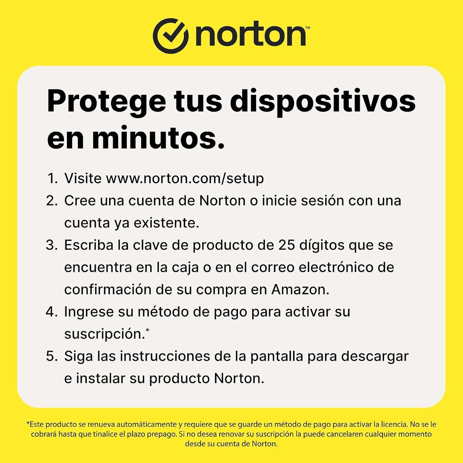 Detalle de Norton 360 Deluxe Amazon | Antivirus 3 Dispositivos 🛡