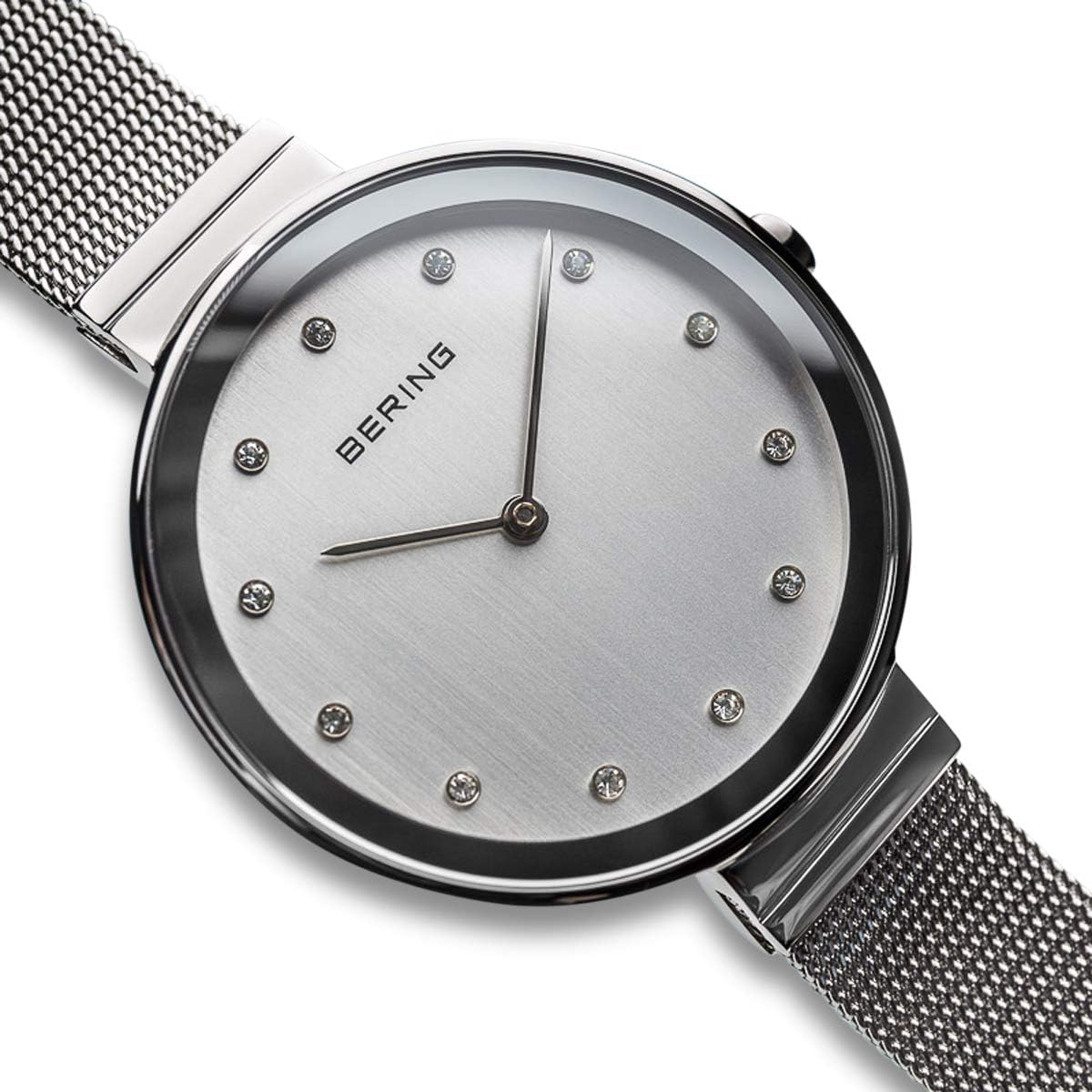 Thumbnail 2 de BERING Damenuhr Quarz 34 mm – Edelstahlgehäuse, Saphirglas, Milanaiseband