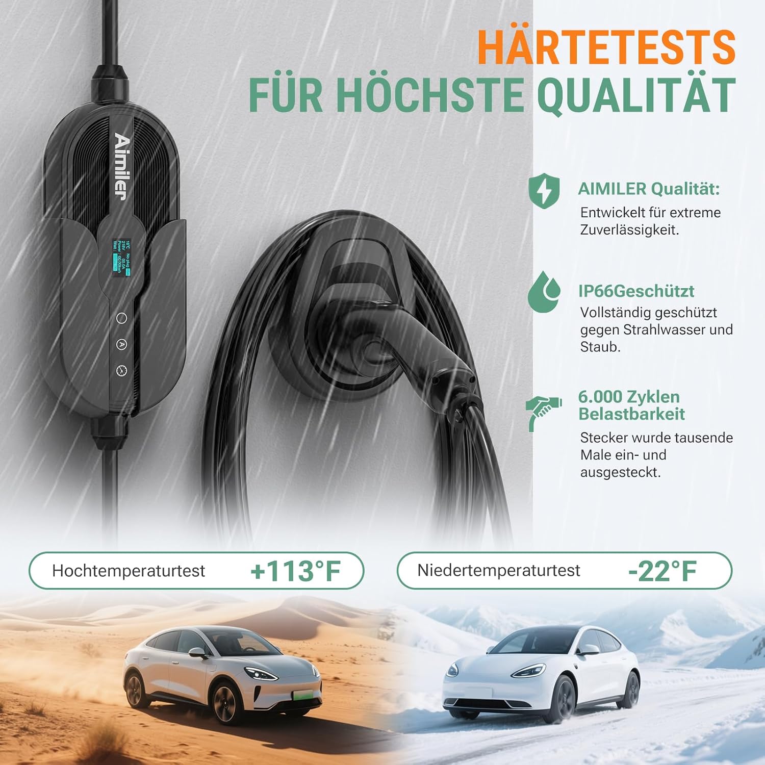 Thumbnail 6 de AIMILER Wallbox 11kW mit App 7,6m Kabel