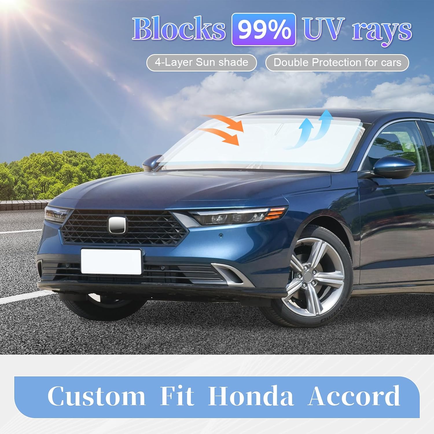 Thumbnail 4 de ZOIBV Accord 11th Gen Sun Shade 4‑Layer
