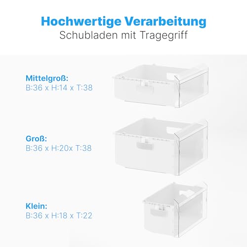 Detalle de Bomann Gefrierschrank GS 7253 inox – 87 L, leise, flexibel & kompakt