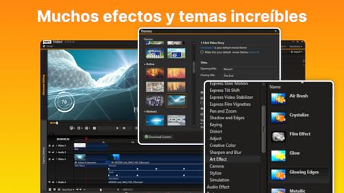Detalle de Nero Video Studio 2025: edición multipista, plantillas y gestión IA para PC