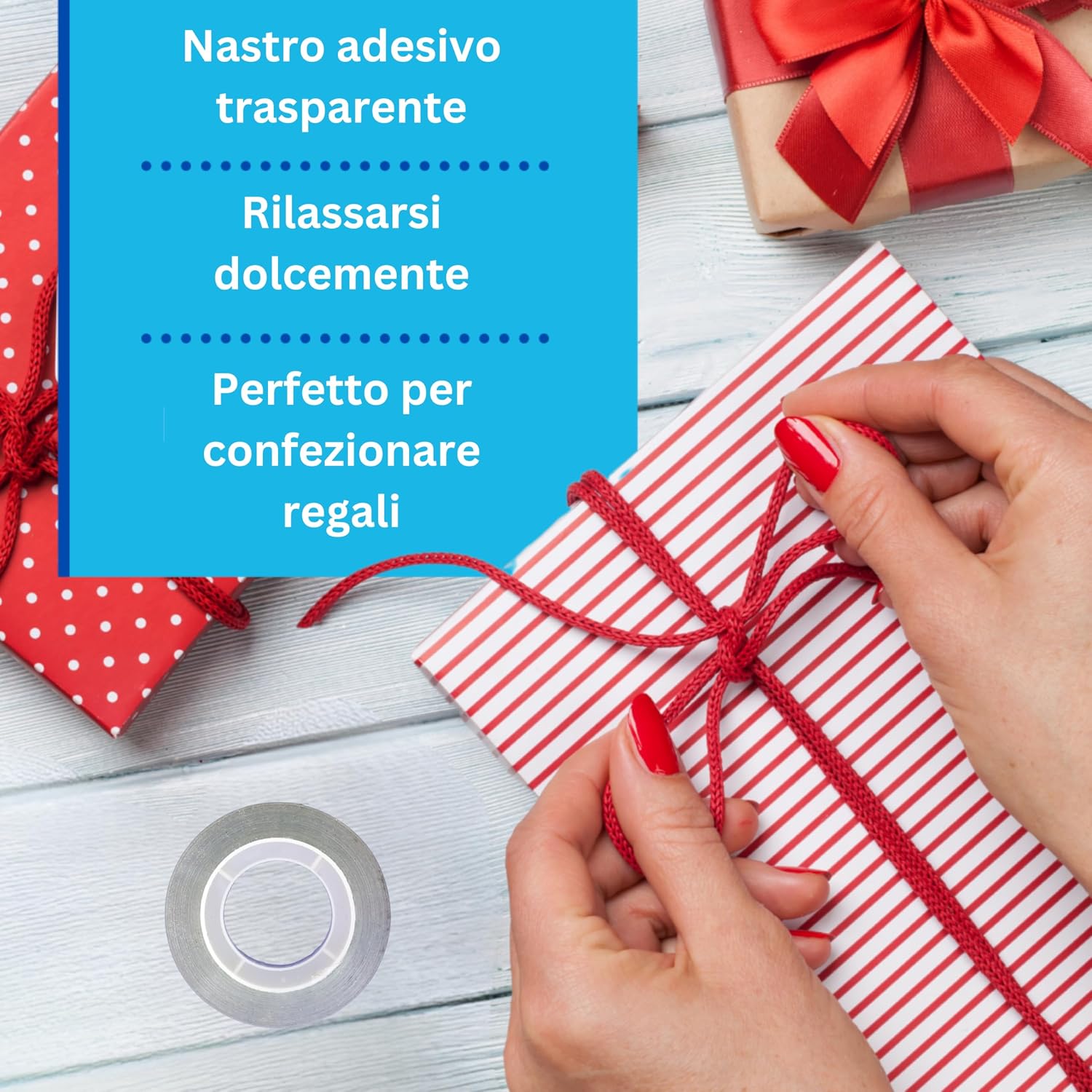 Thumbnail 3 de GTSE Nastro adesivo trasparente 19 mm x 33 m, confezione 8 rotoli