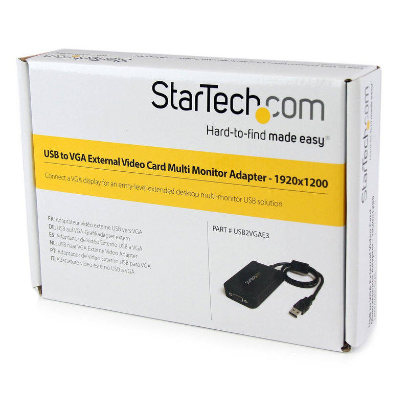 Detalle de Startech Adaptador Video Externo USB a VGA