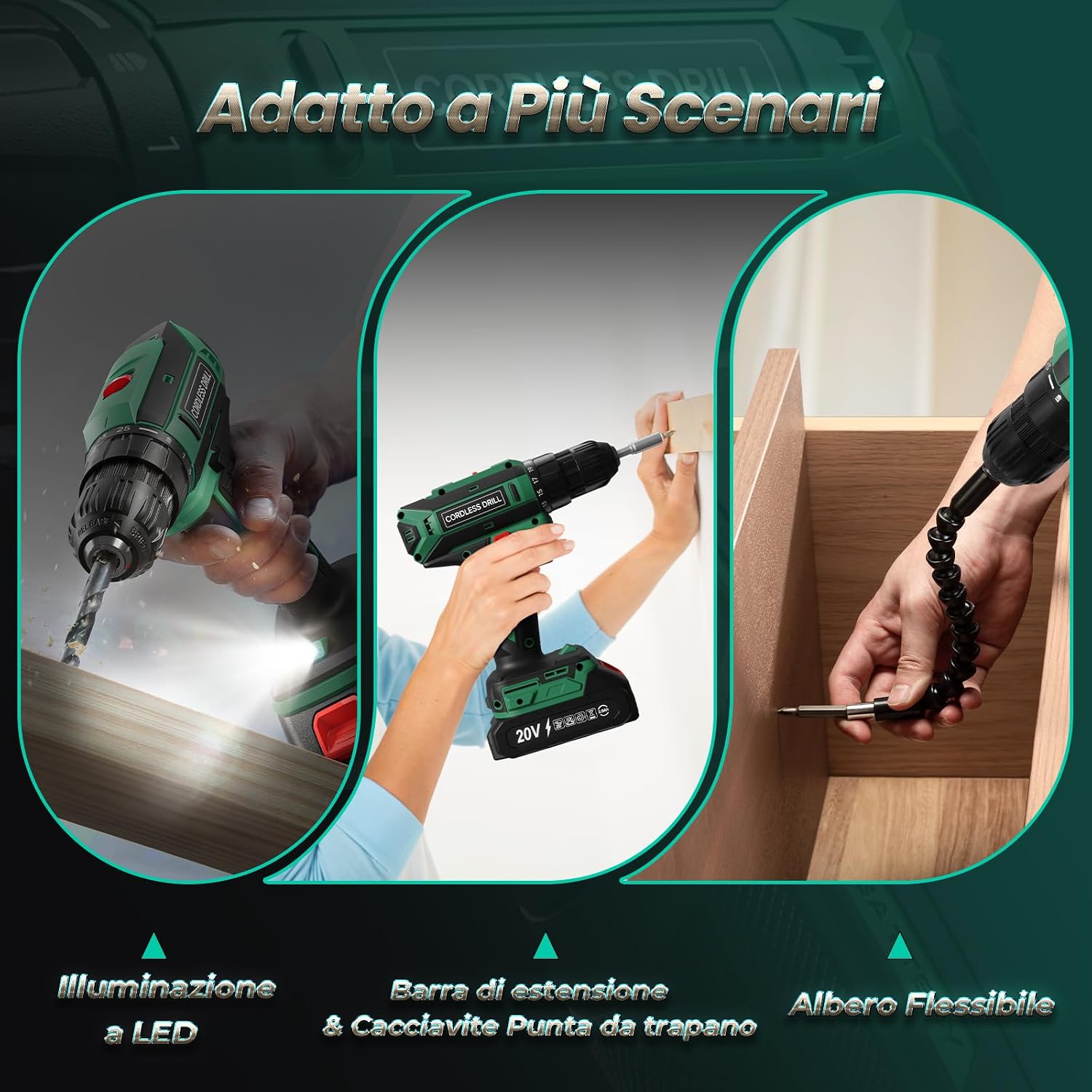 Thumbnail 6 de FAHEFANA 2025 Trapano Avvitatore 20V
