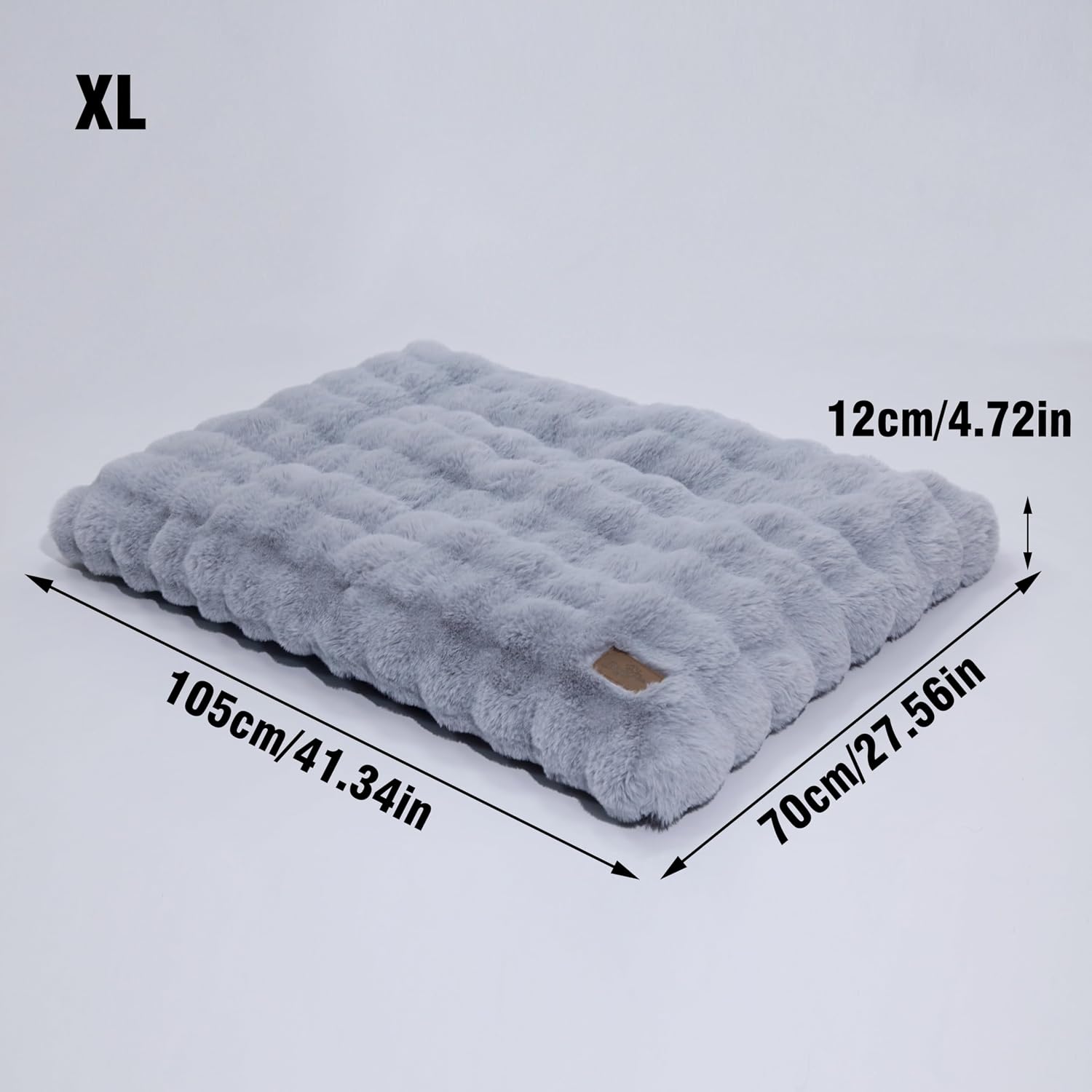 Thumbnail 1 de BingoPaw Extra Large Dog Bed (105x70x12cm) Calming Crate Mattress with Washable Cover