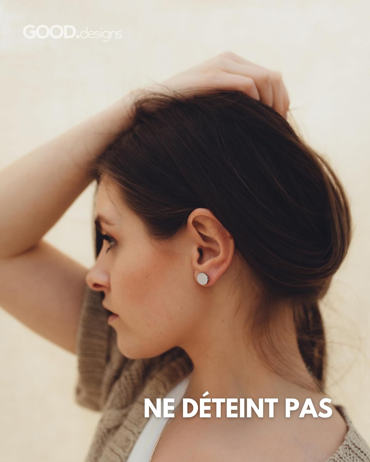 Thumbnail 2 de Boucles rondes minimalistes 18 carats