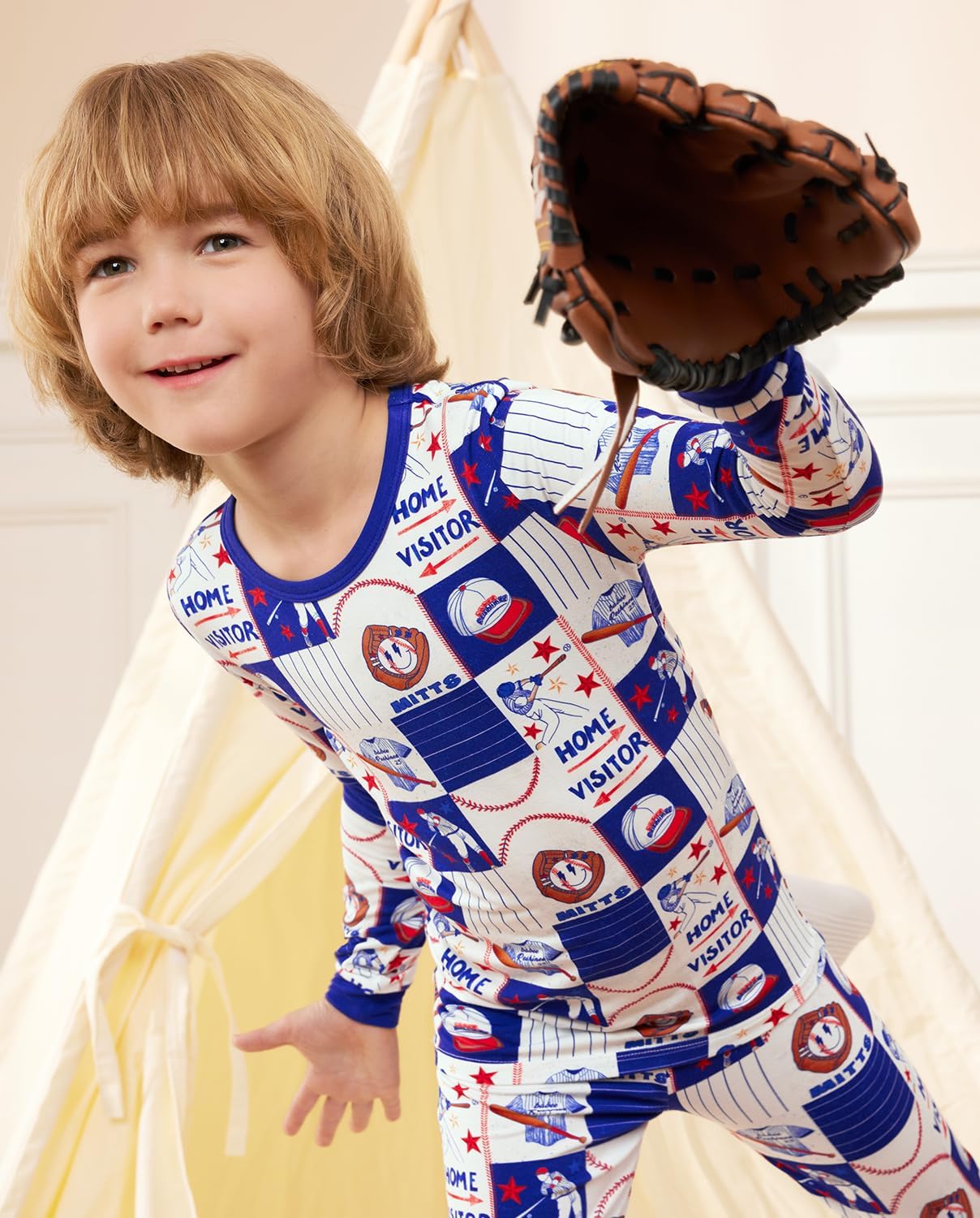 Detalle de babee Reshinee Kids Pajamas in Bamboo Viscose