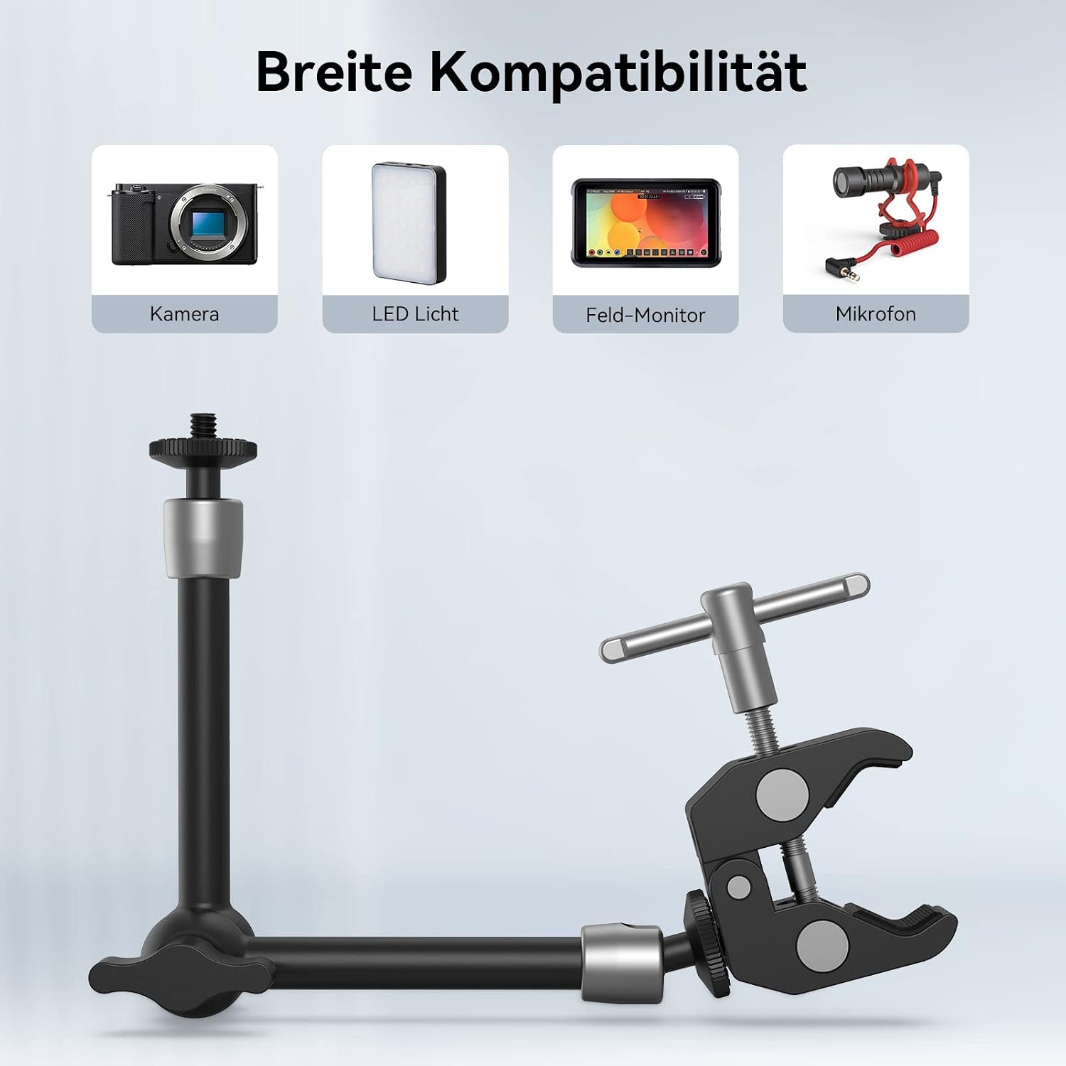 Detalle 2 de SMALLRIG 10" Magic Arm mit Super Clamp für Monitor