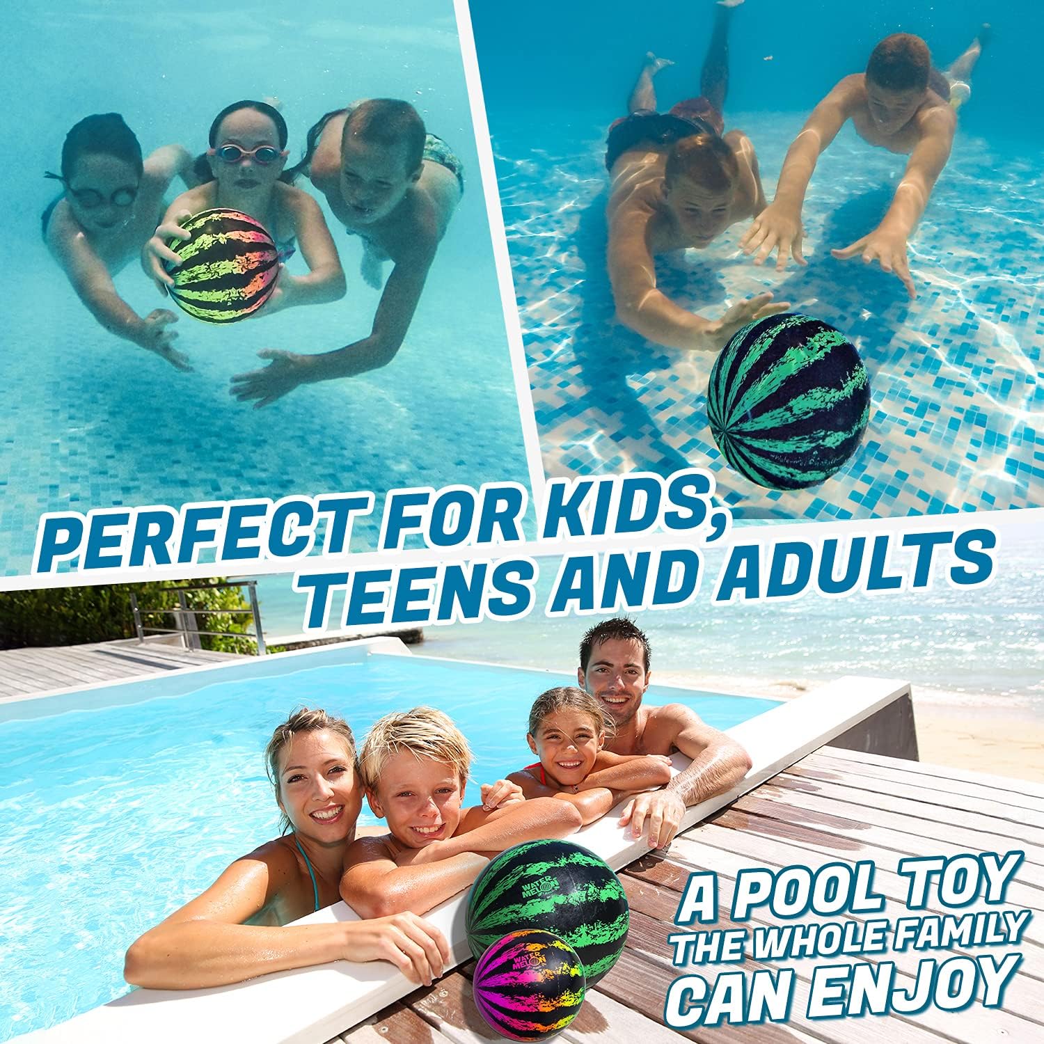 Thumbnail 4 de Watermelon Ball Pool Toys for Adults and Family (2-Pack) for Pool, Beach & Backyard Water Games