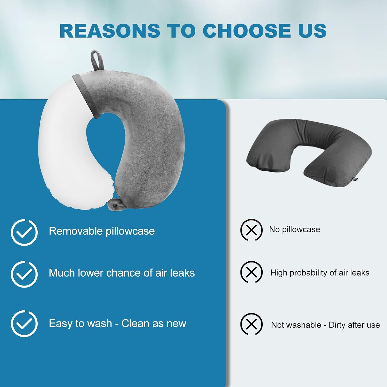 Thumbnail 5 de Cirorld Inflatable Travel Pillow 1-piece