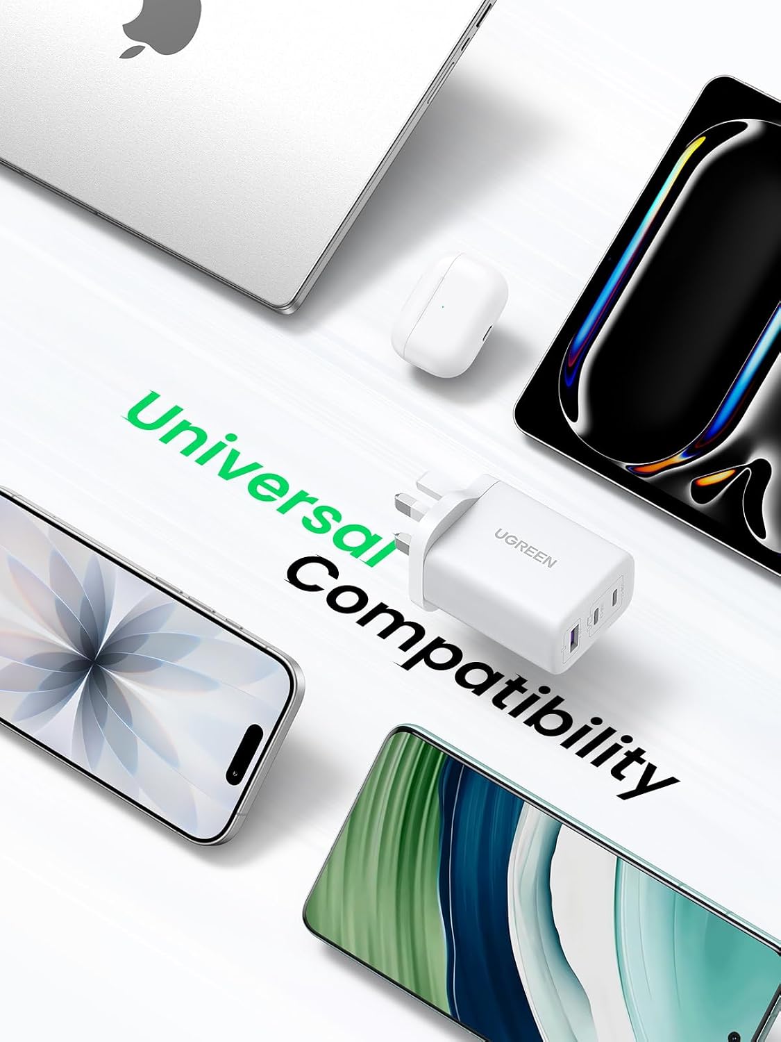 Thumbnail 6 de UGREEN 65W GaN USB C Charger 3-Port UK