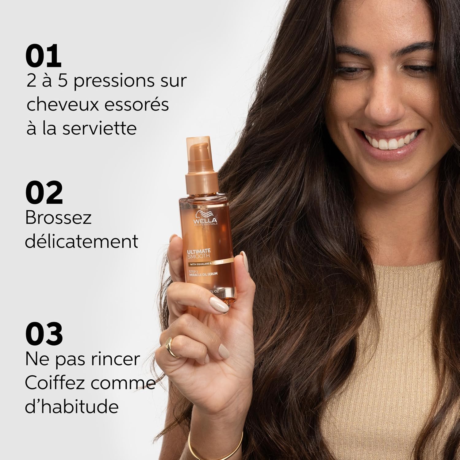 Thumbnail 4 de Wella Professionals ULTIMATE SMOOTH Sérum Huile Miracle – Huile capillaire à base de squalane et d'oméga-9