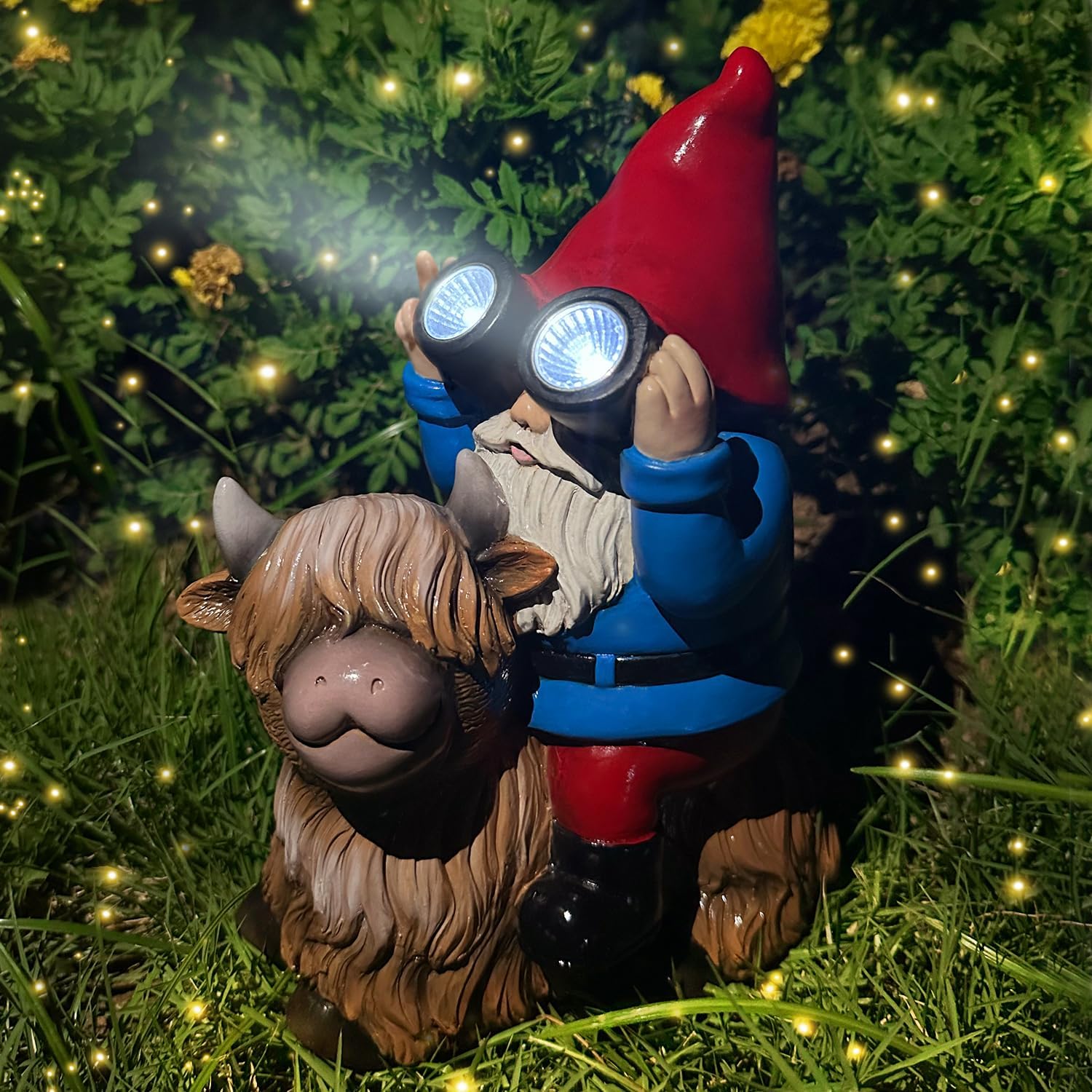 Detalle de Solar Cow Gnomes Statue 6.5 inch