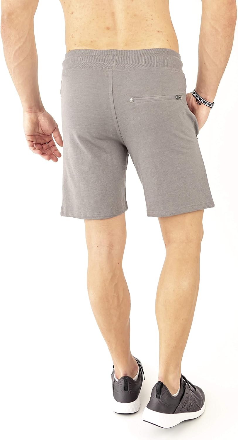 Detalle de Mount Swiss Liam I Kurze Freizeithose Herren – Freizeitsweatshorts mit Reißverschluss-Taschen