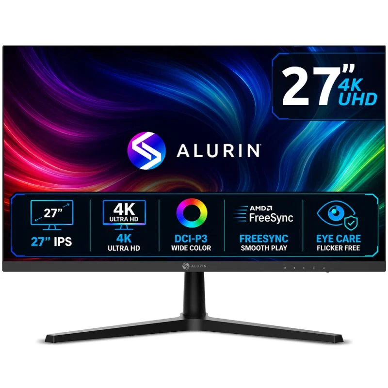 Detalle de Monitor Alurin CoreVision 27" IPS 4K 60Hz FreeSync