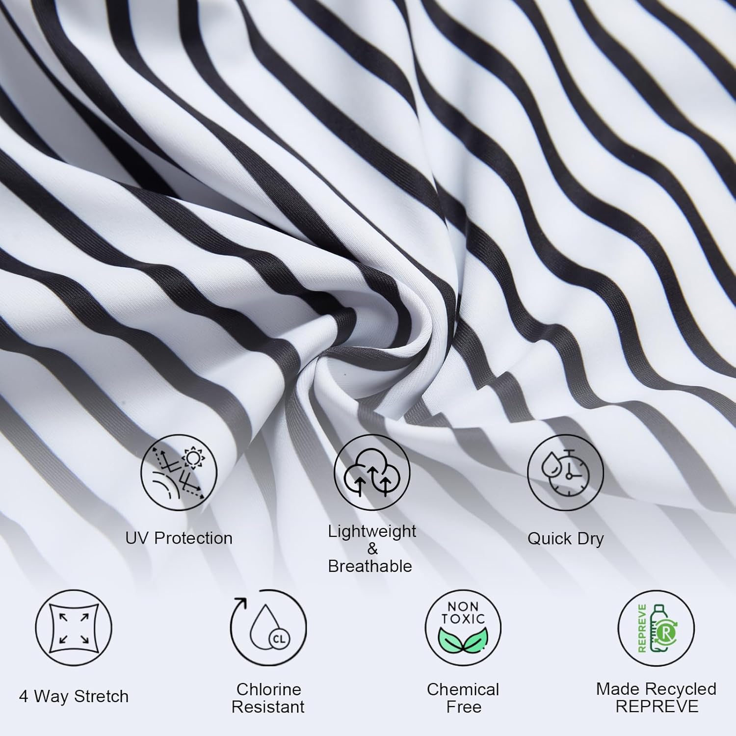 Thumbnail 4 de BONVERANO Kleiner Junge Badeanzug (1-teilig) mit Badekappe – UV-Schutz 50+