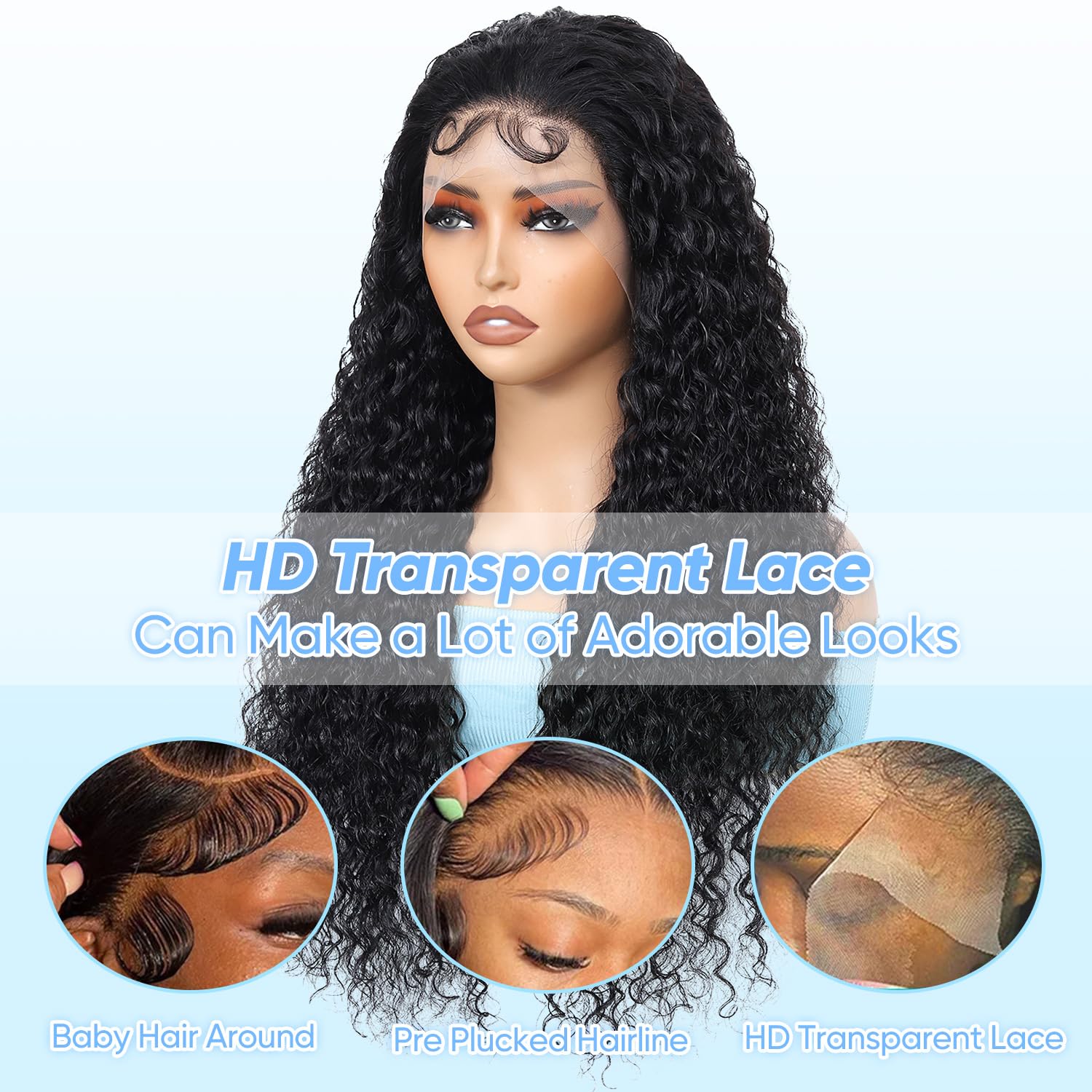 Thumbnail 4 de BJVT 13x6 Deep Wave Wig 30 Inch 🎀