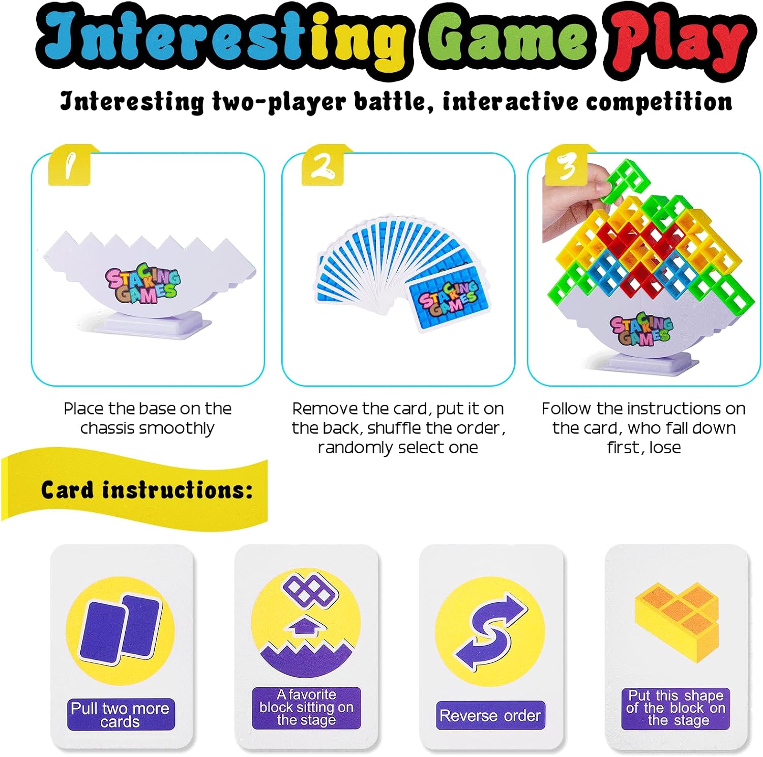 Thumbnail 4 de Anpole Tetra Tower 48 PCS stacking game